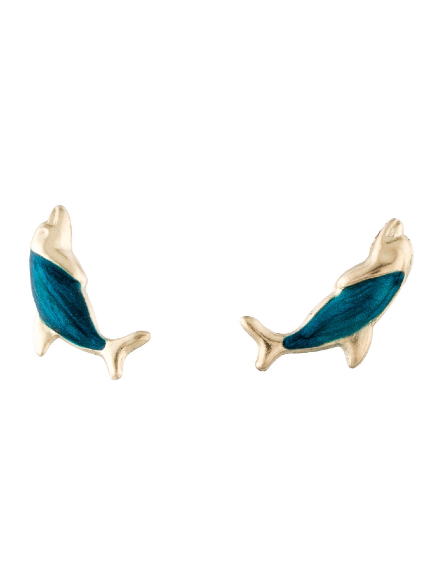 Earrings 10K Dolphin Stud