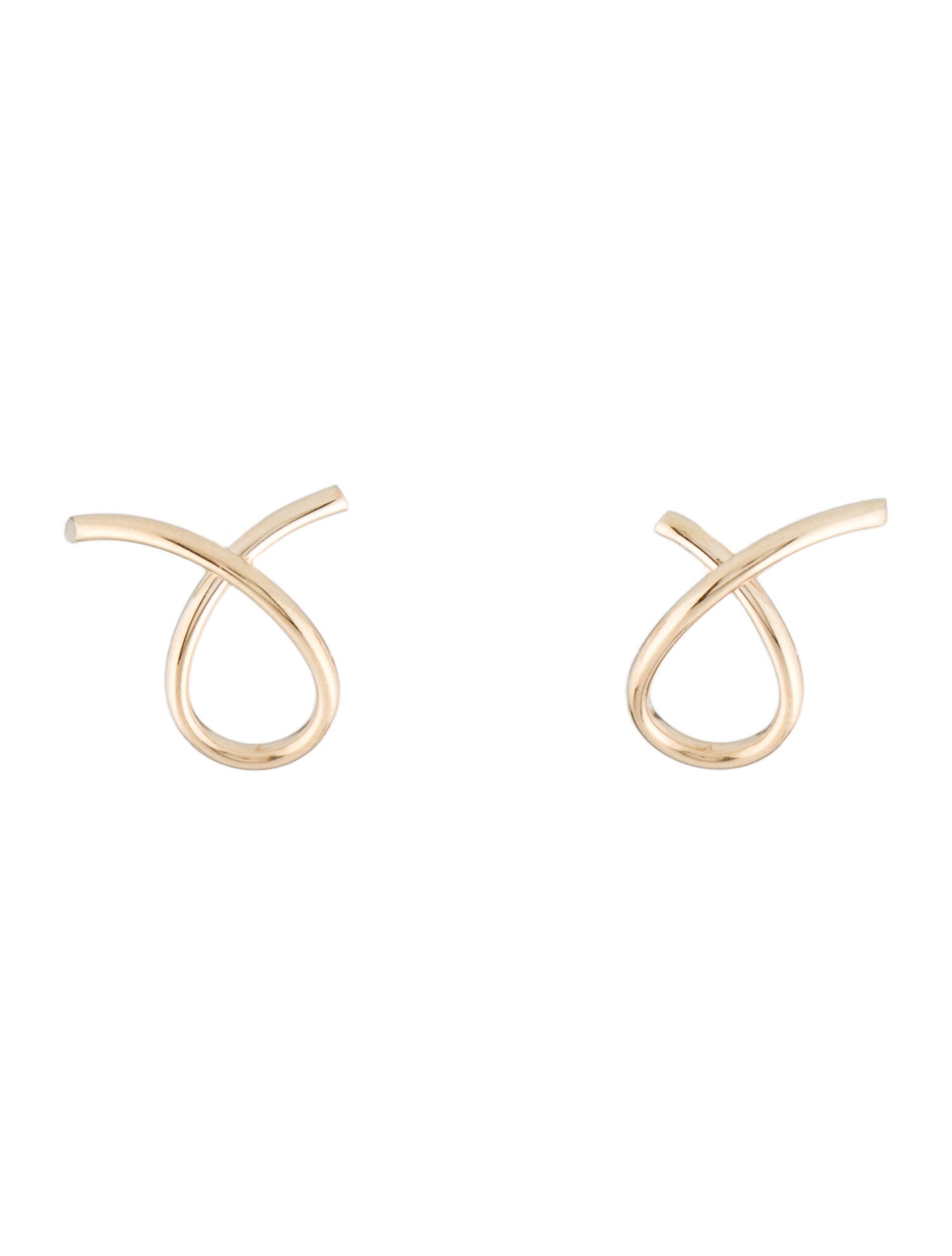 Earrings 14K Twist Stud