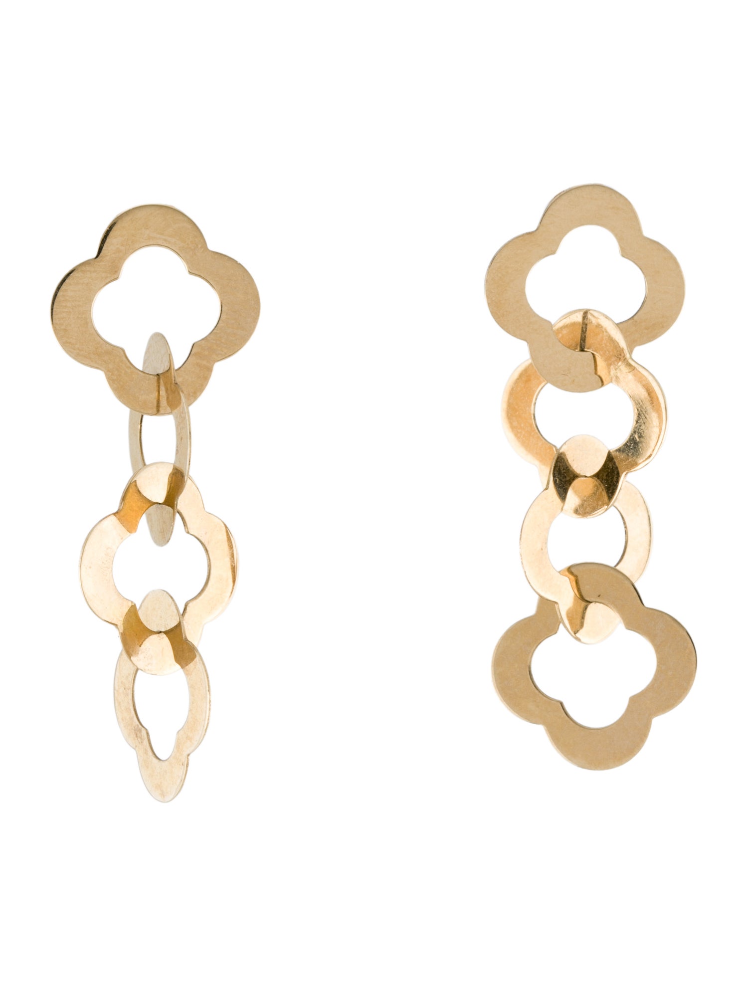 Earrings 14K Clover Drop