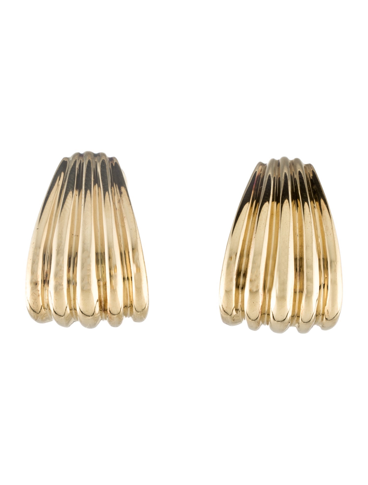 Earrings 14K Sculpted Earclip