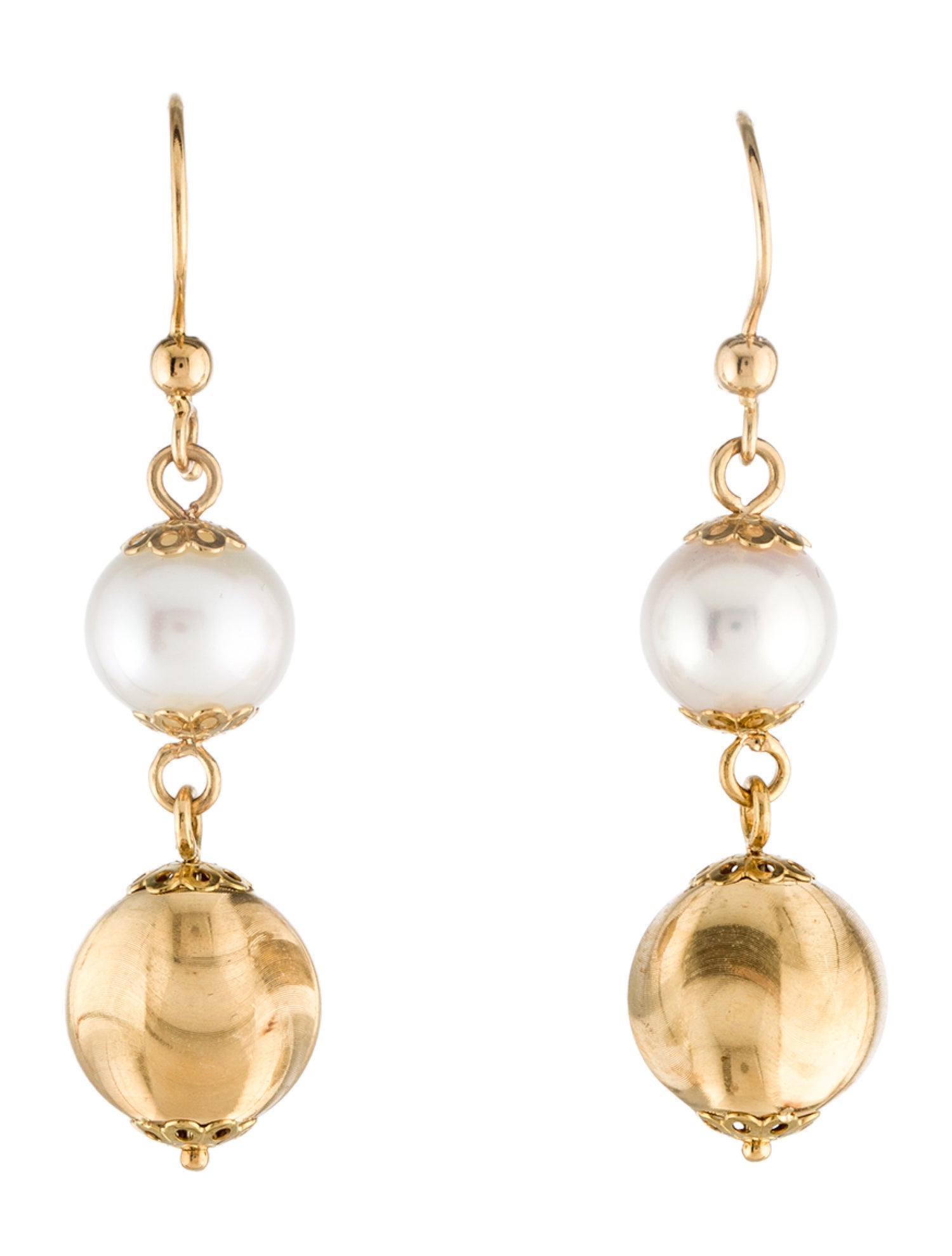 Earrings 18K Pearl Drop