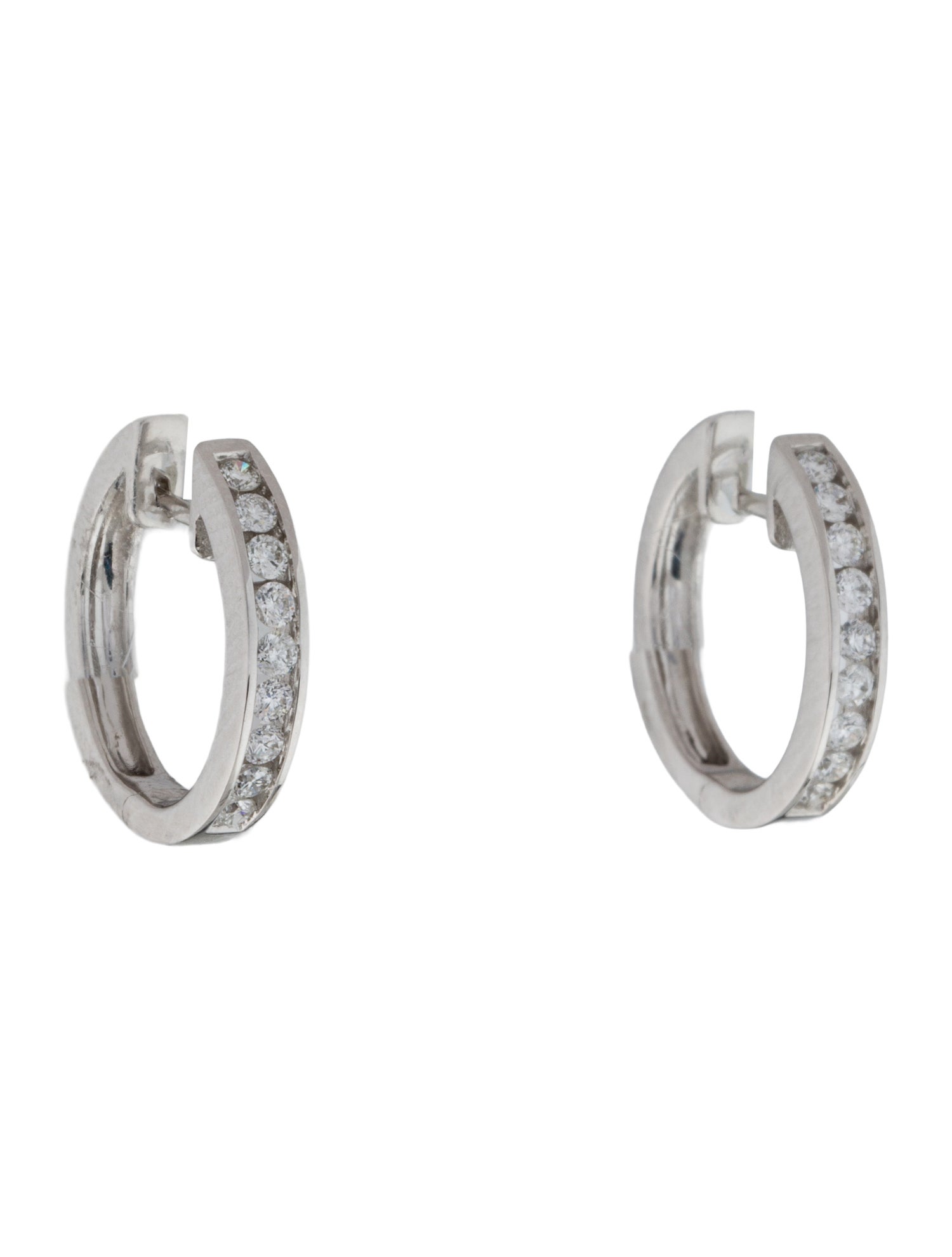 Earrings 14K Diamond Hoop