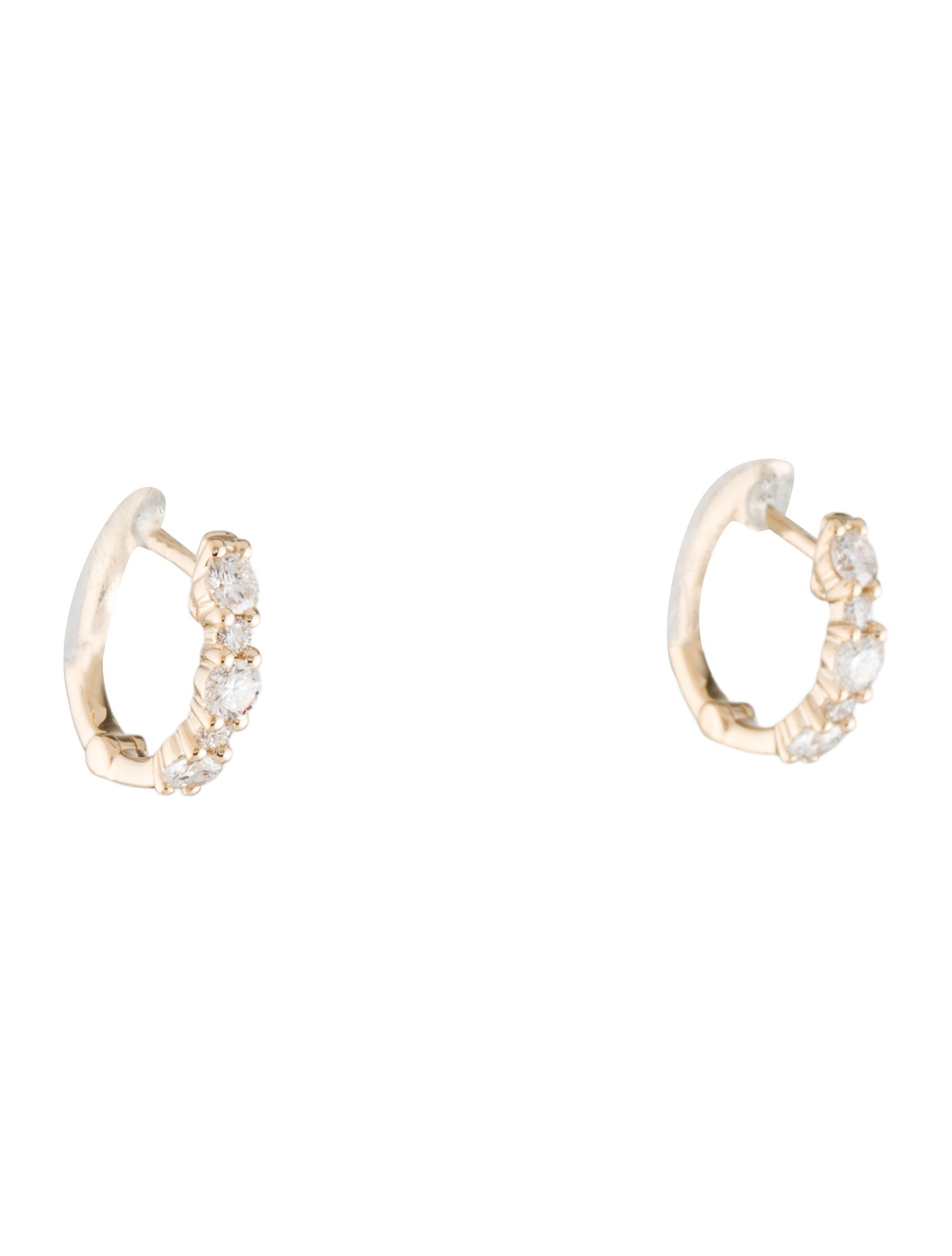 Earrings 14K Lab-Grown Diamond Huggies