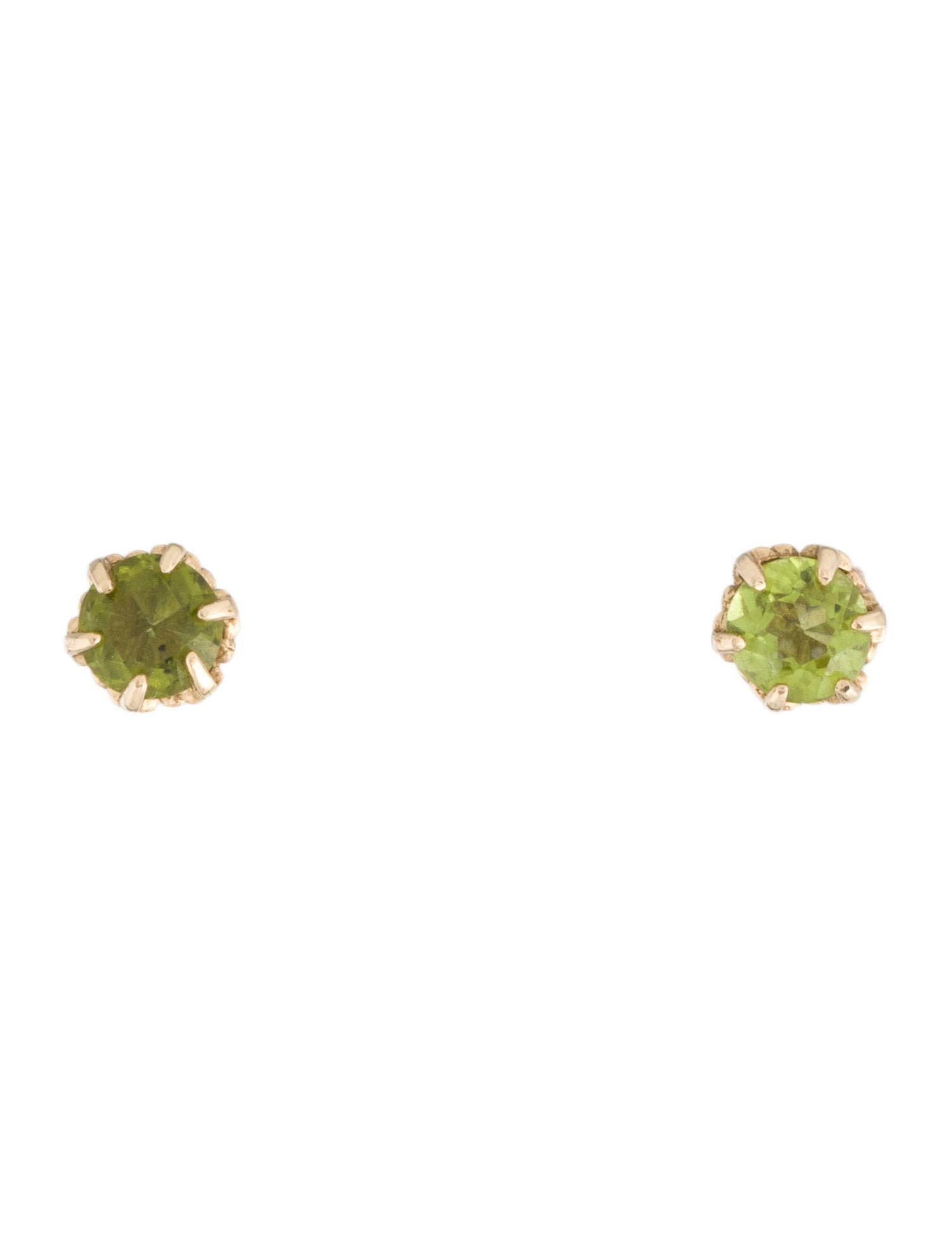 Earrings 14K 1.44ctw Peridot Stud