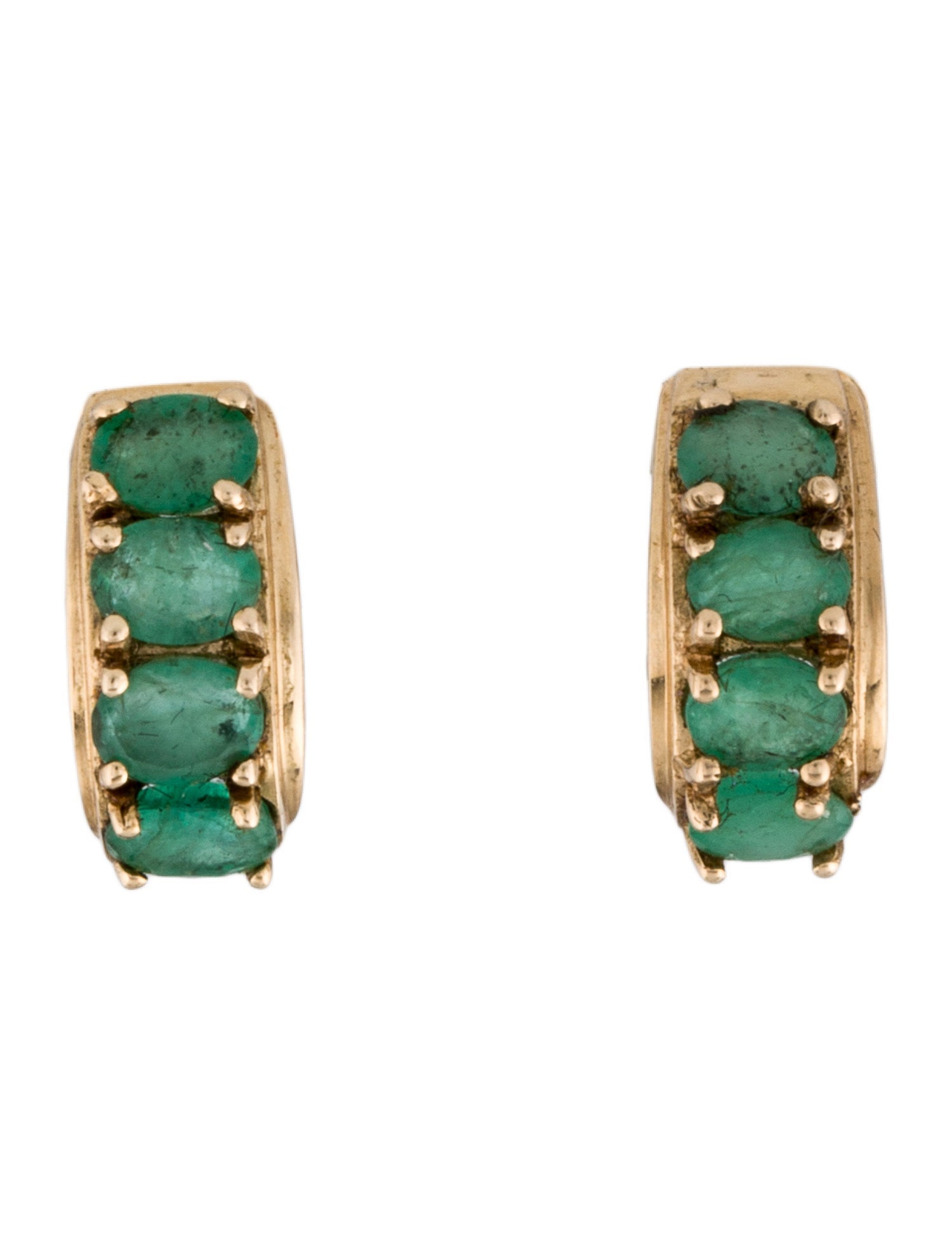 Earrings 14K 1.12ctw Emerald Drop