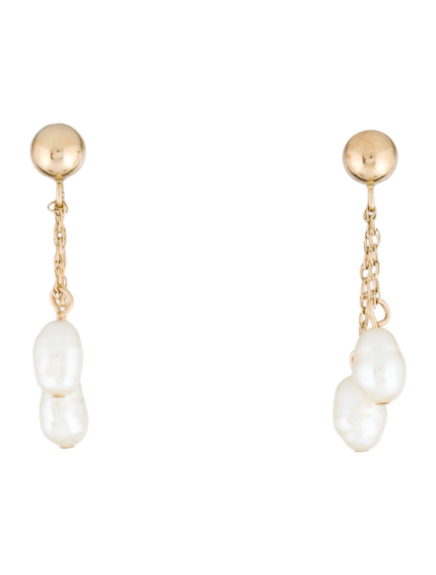 Earrings 14K Pearl Drop