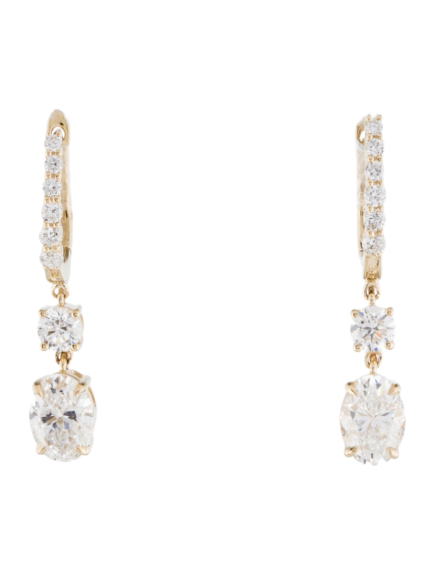 Earrings 14K 2.00ctw Lab-Grown Diamond Drop