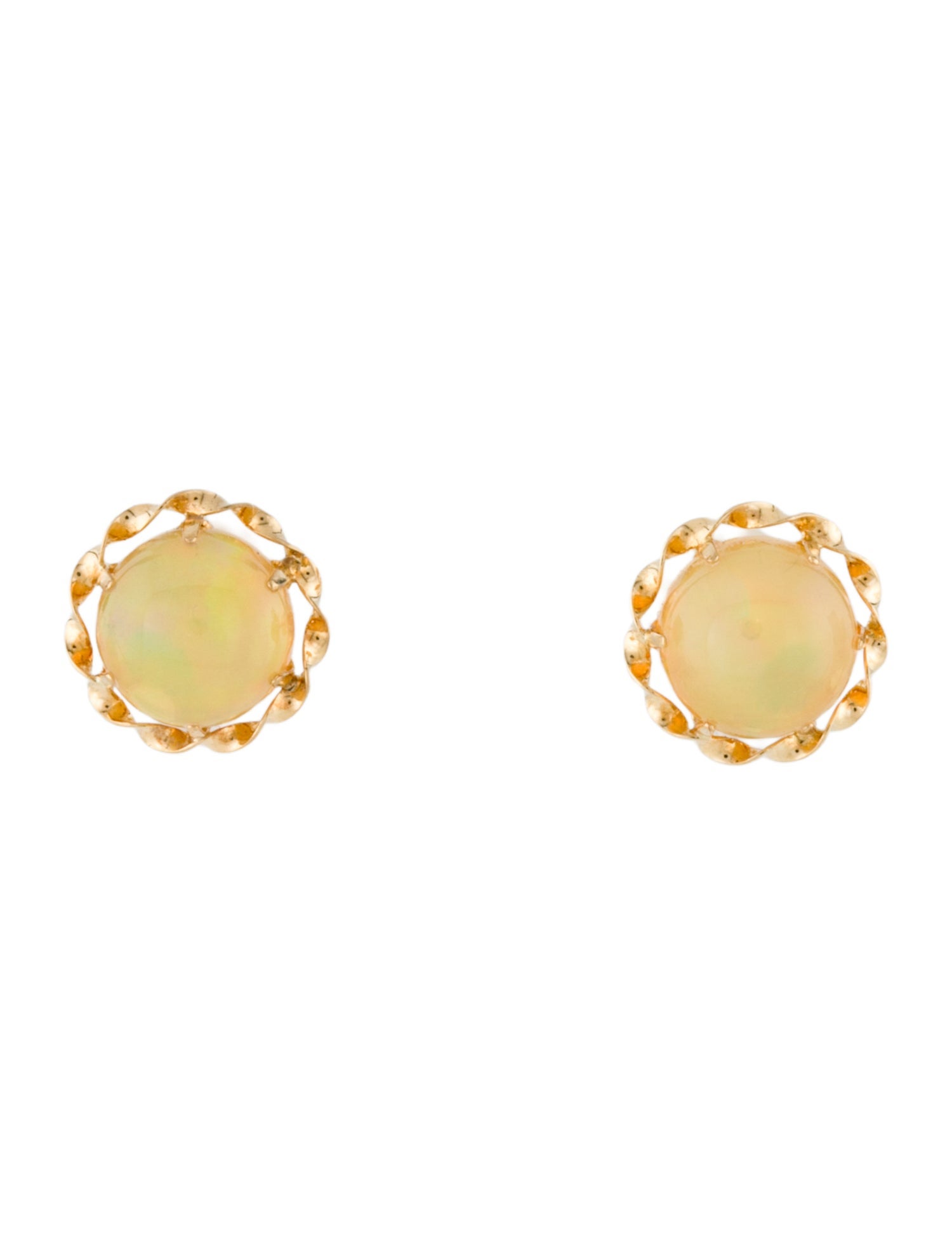 Earrings 18K Opal Stud
