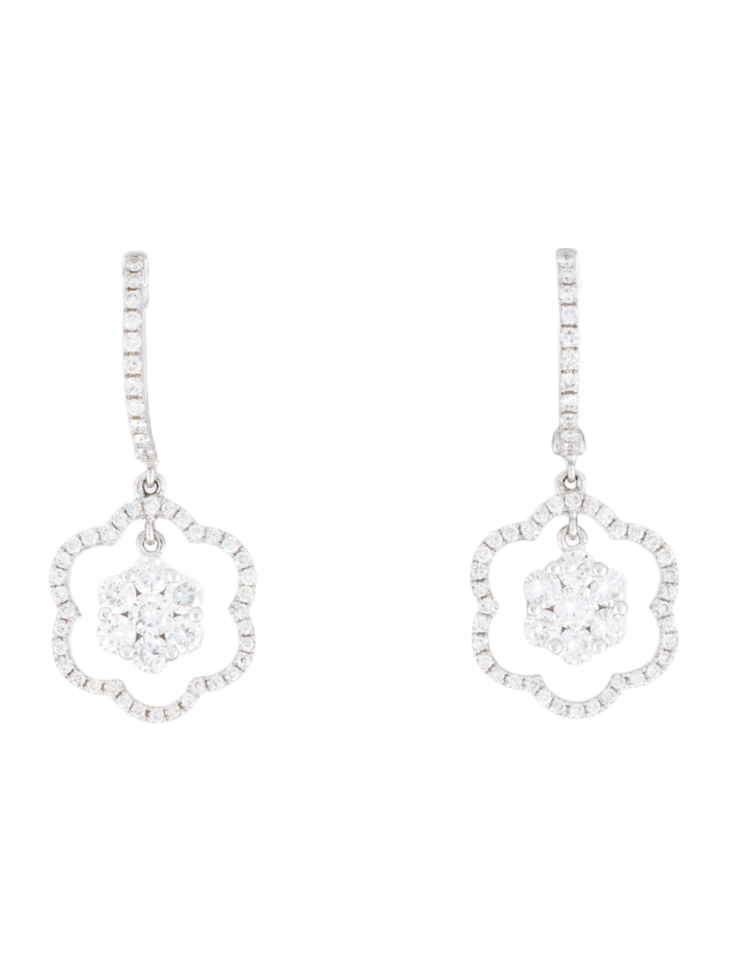 Earrings 14K Diamond Drop