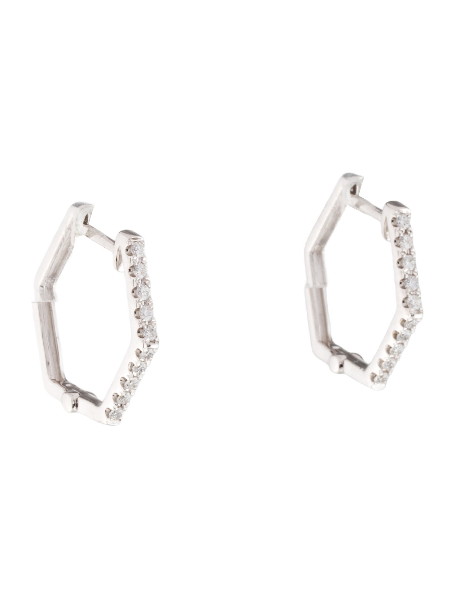 Earrings 14K Diamond Hoop