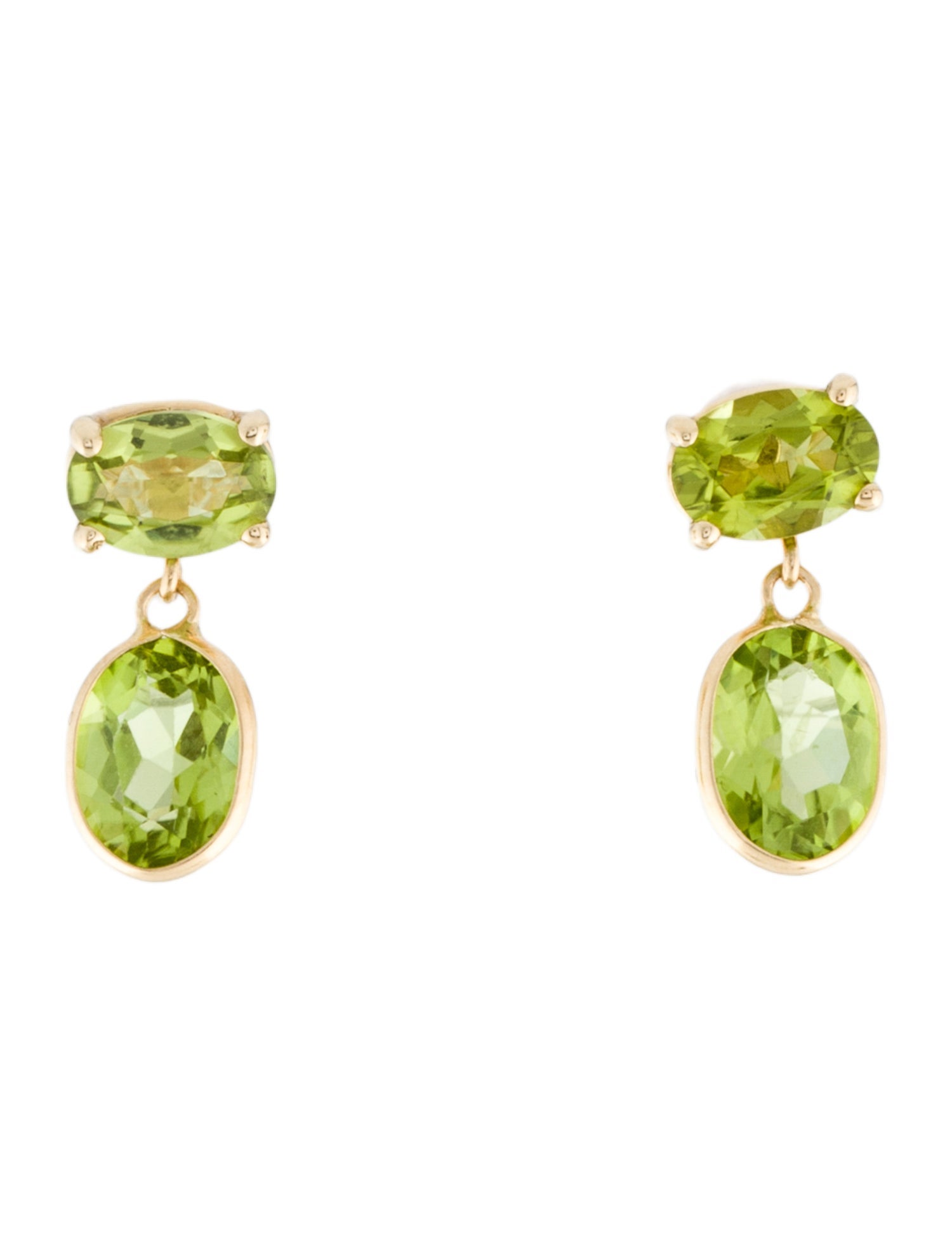 Earrings 14K Peridot Drop