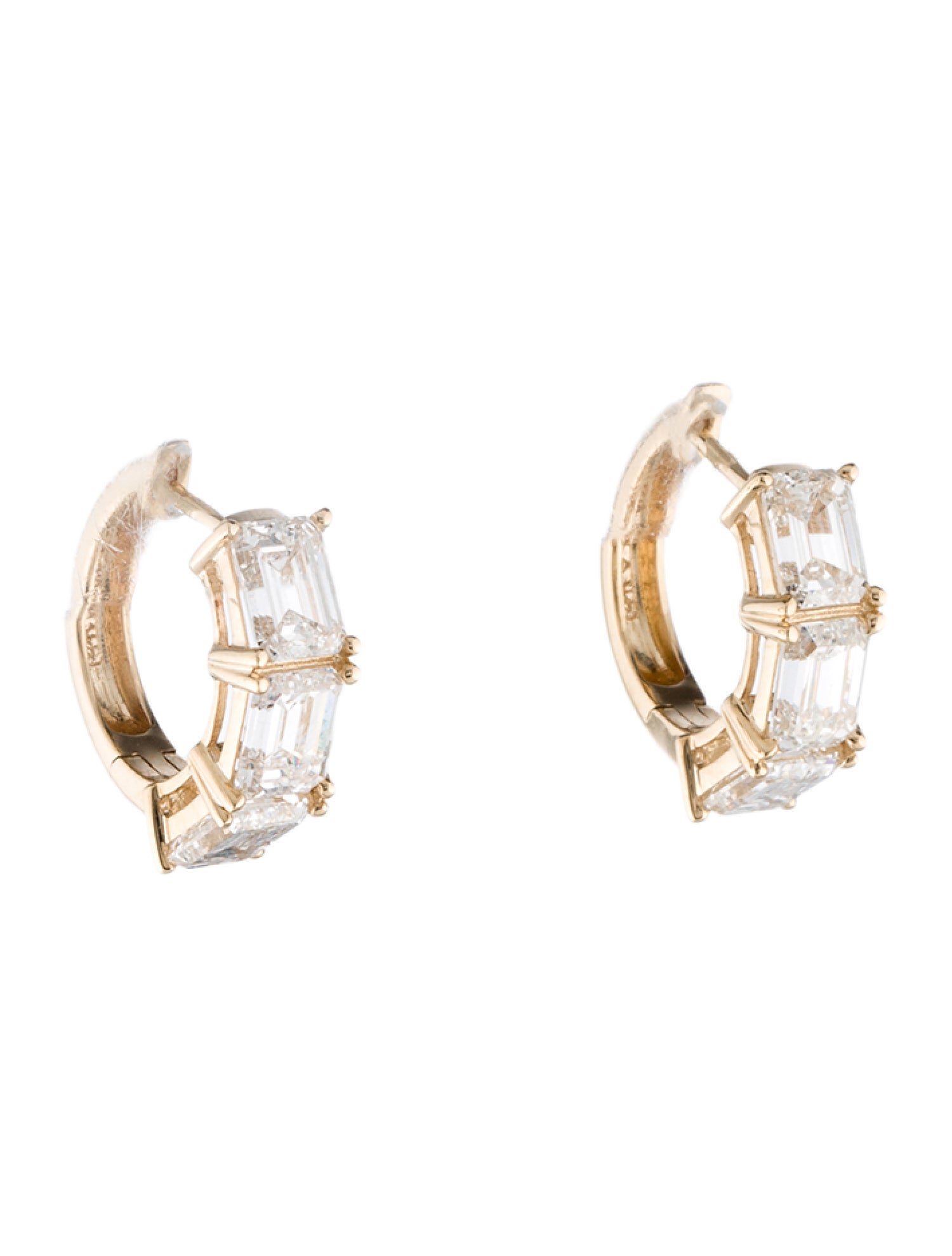 Earrings 14K 4.50ctw Lab-Grown Diamond Huggie