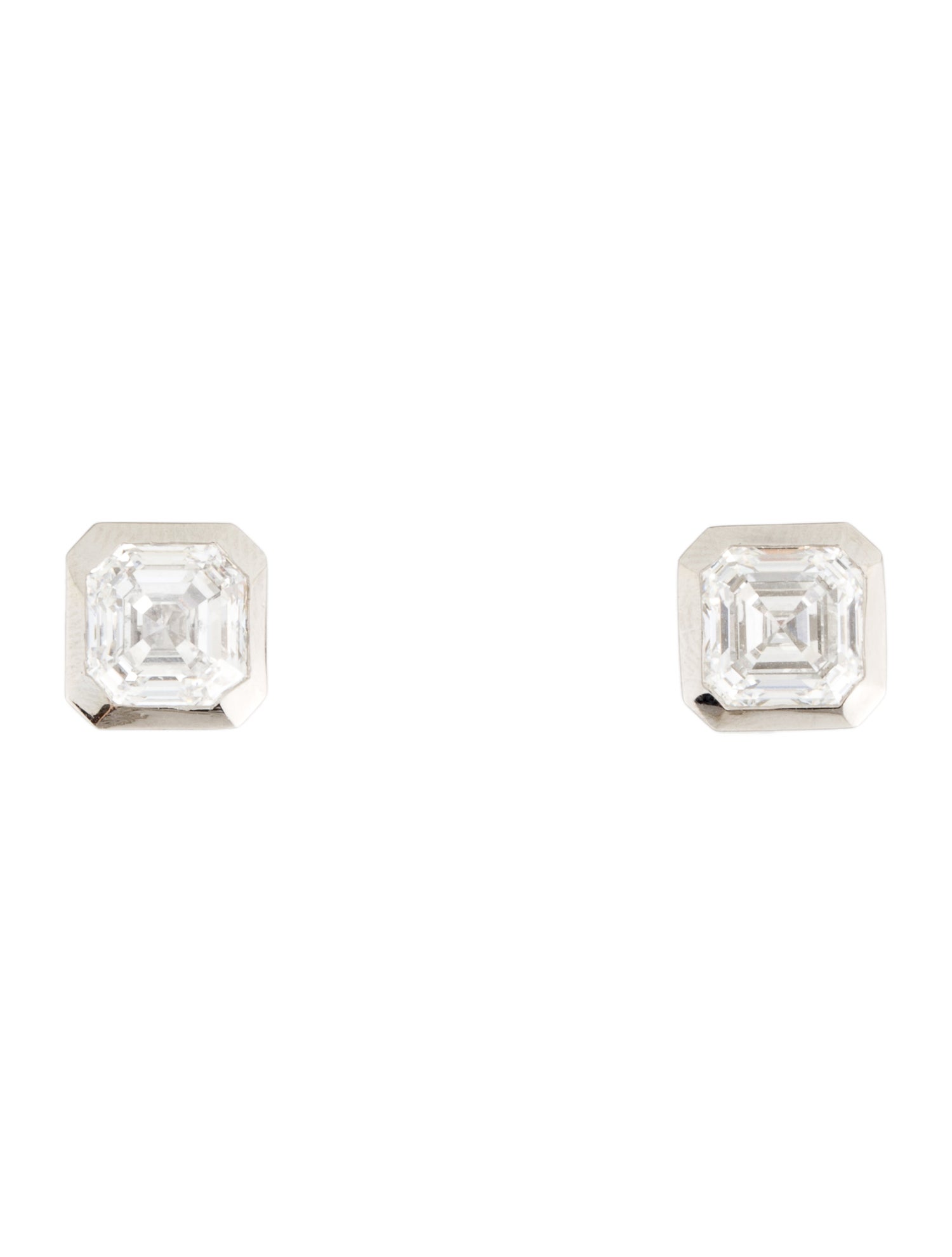 Earrings Platinum 4.38ctw Lab-Grown Diamond Stud
