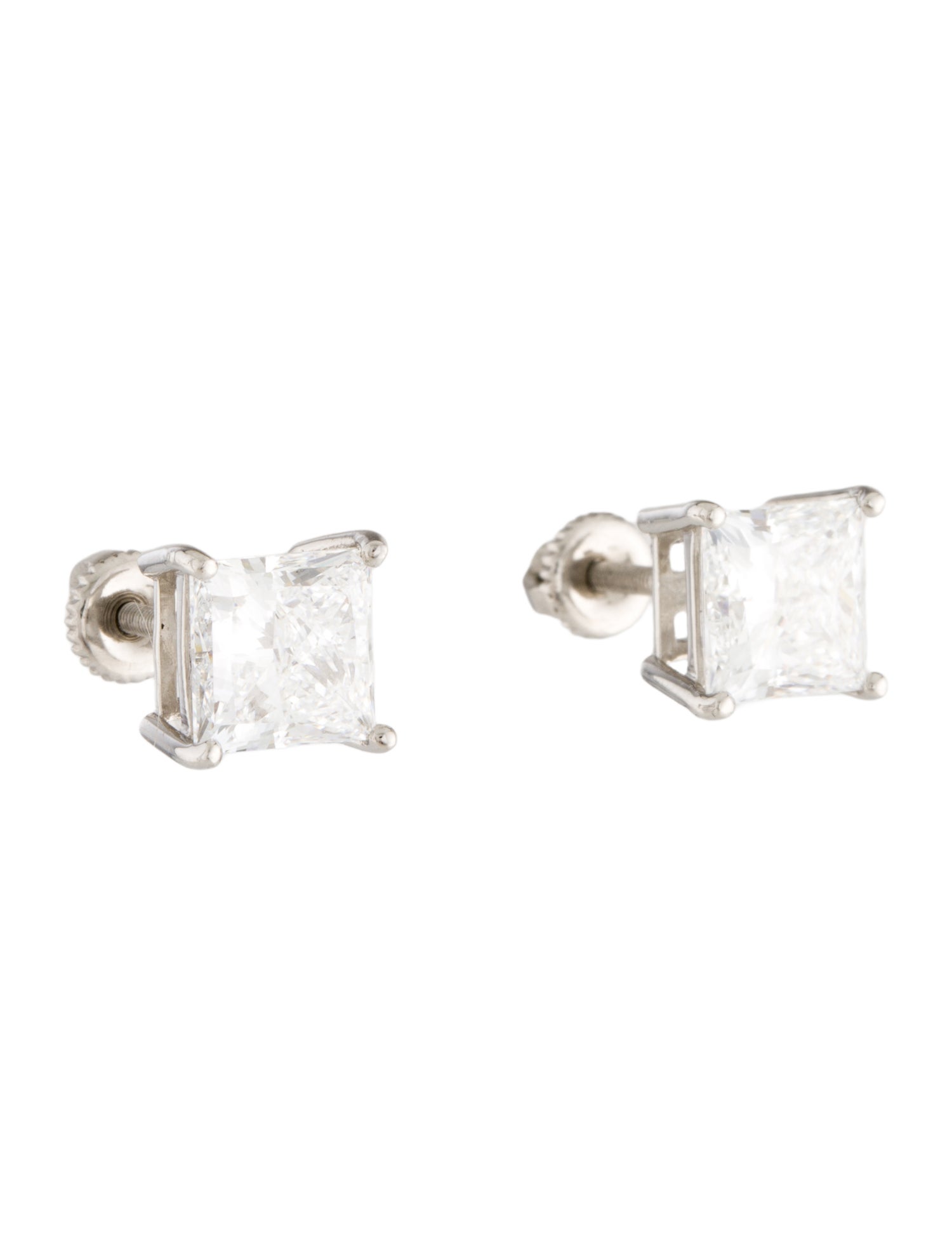 Earrings Platinum 4.15ctw Lab-Grown Diamond Stud