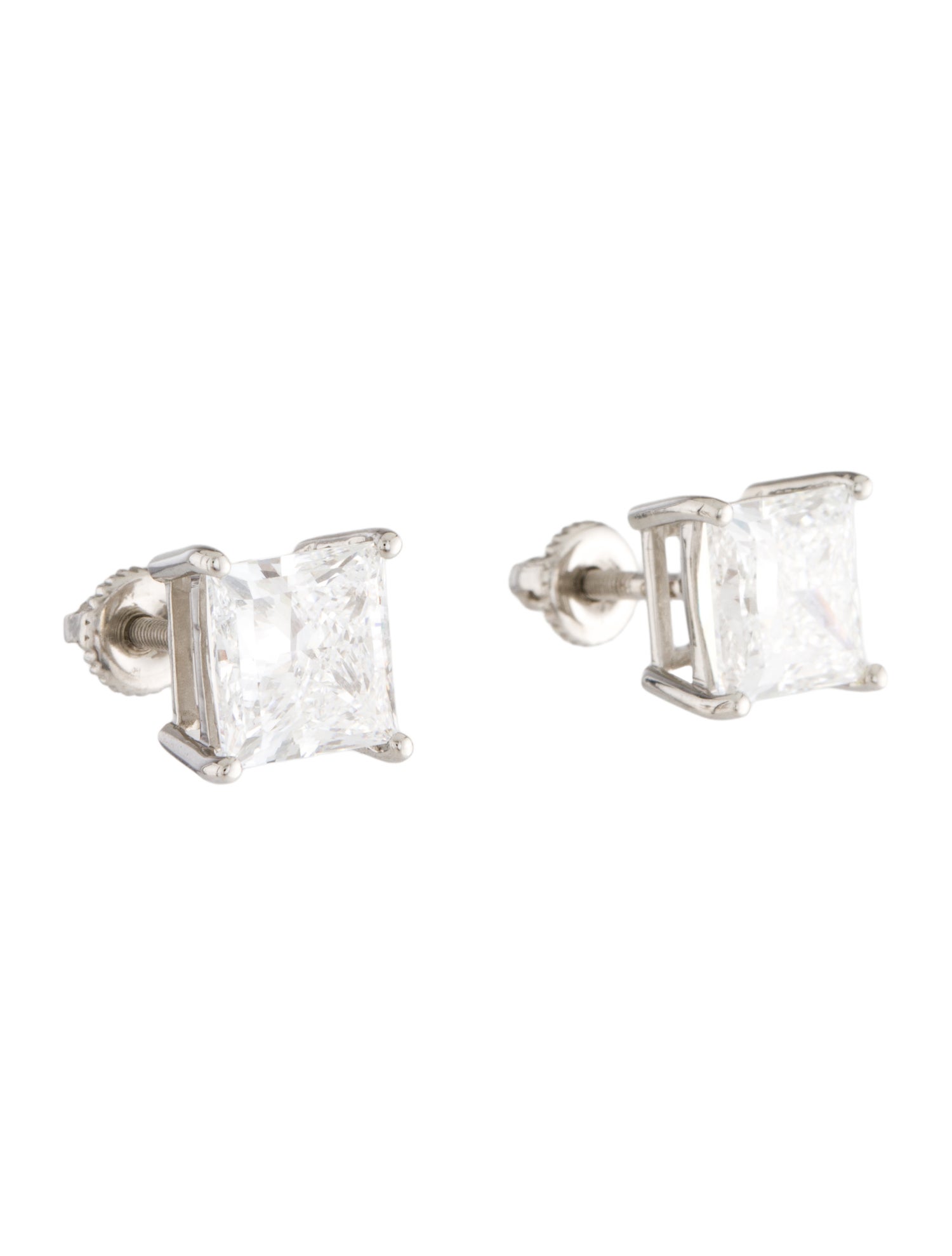 Earrings Platinum 4.66ctw Lab-Grown Diamond Stud Earring