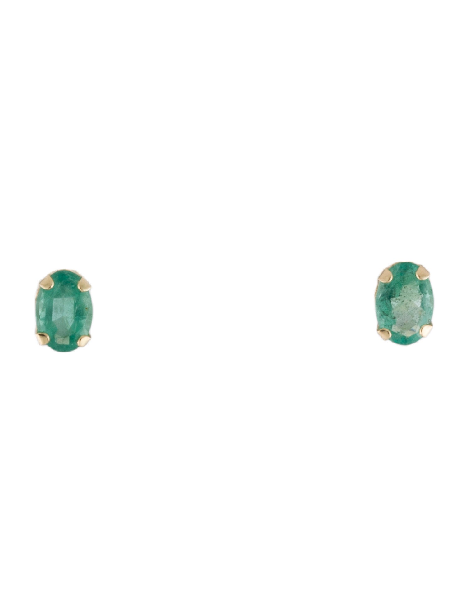 Earrings 10K Emerald Stud