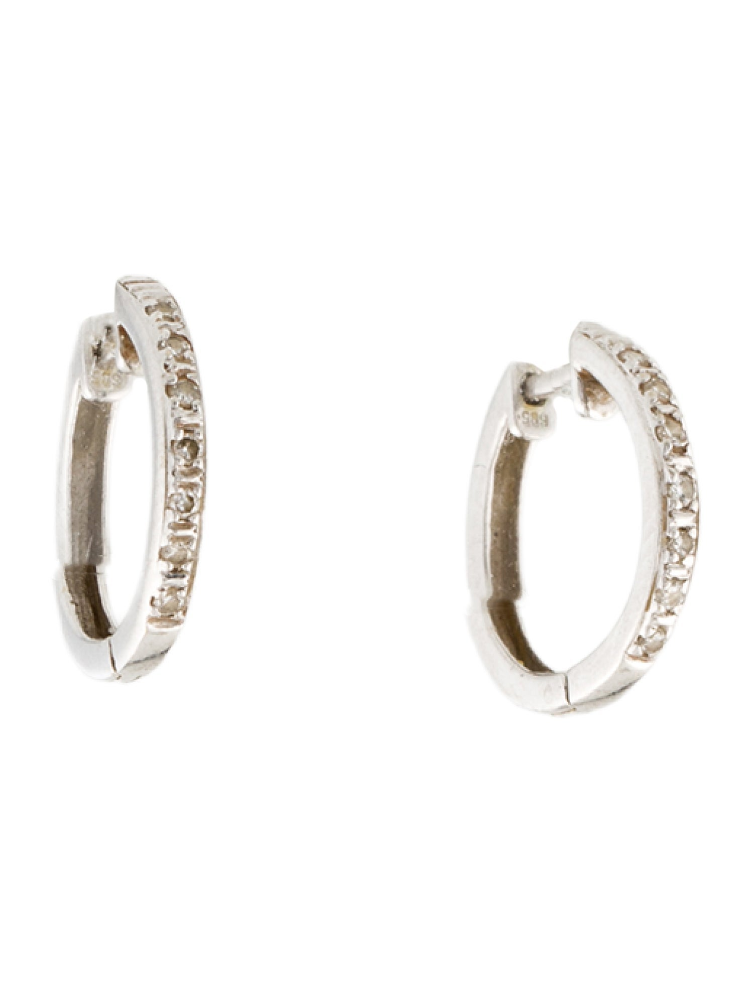 Earrings 14K Diamond Huggie