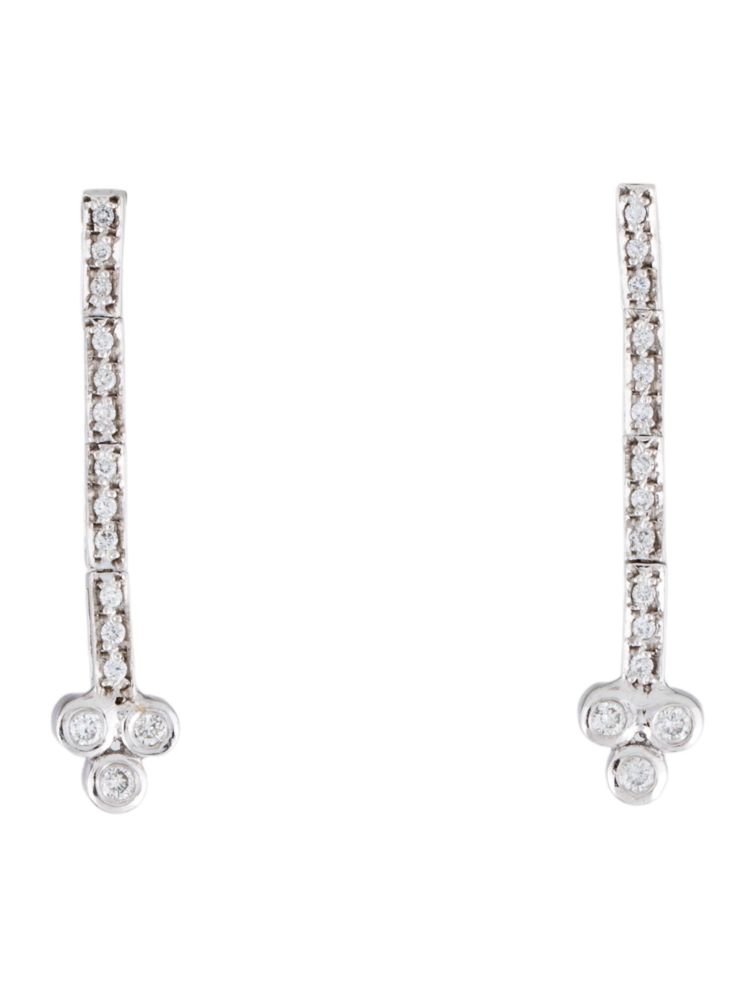 Earrings 18K Diamond Drop