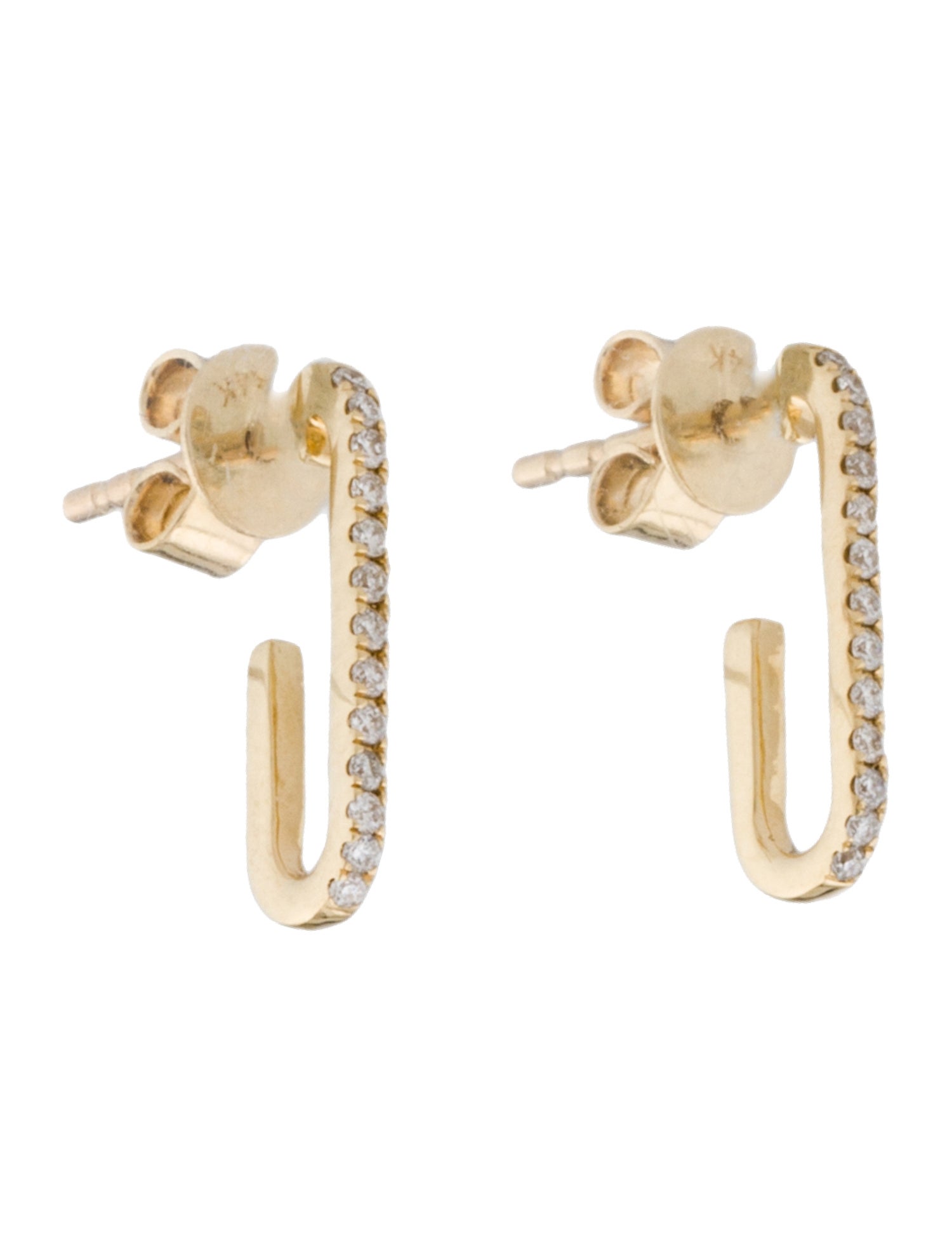 Earrings 14K Diamond Mini Hoop Earrings