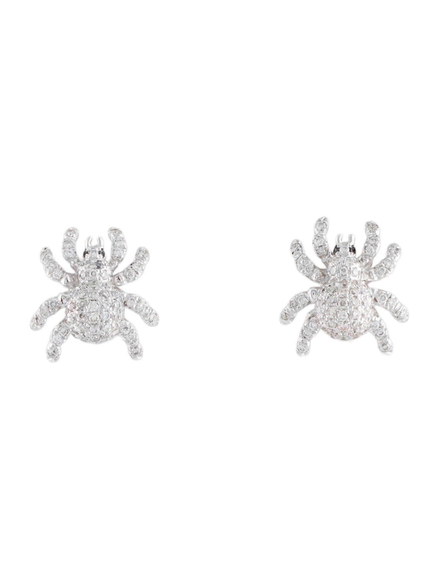 Earrings 18K Diamond Spider Stud