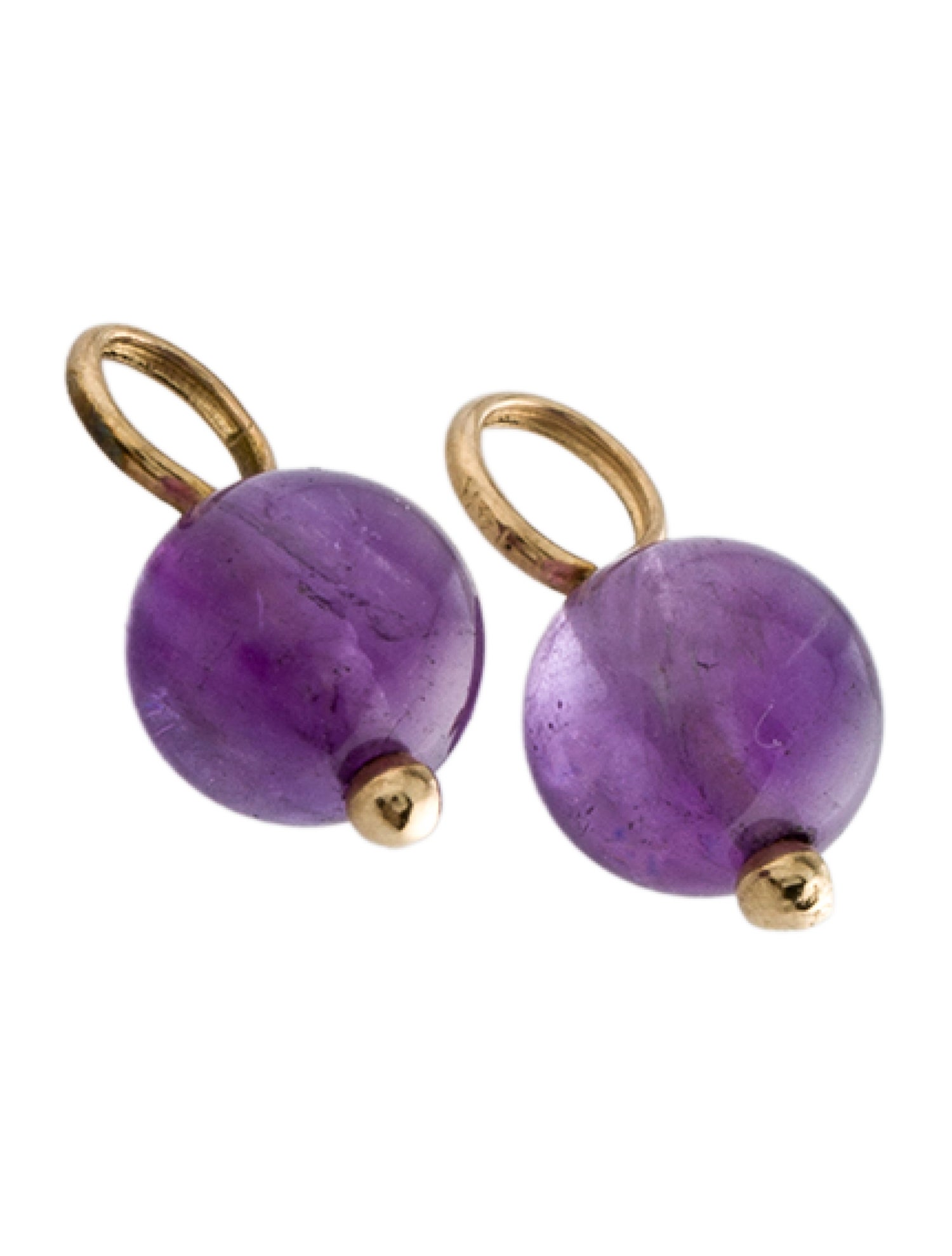 Earrings 14K Amethyst Bead Earring Enhancer