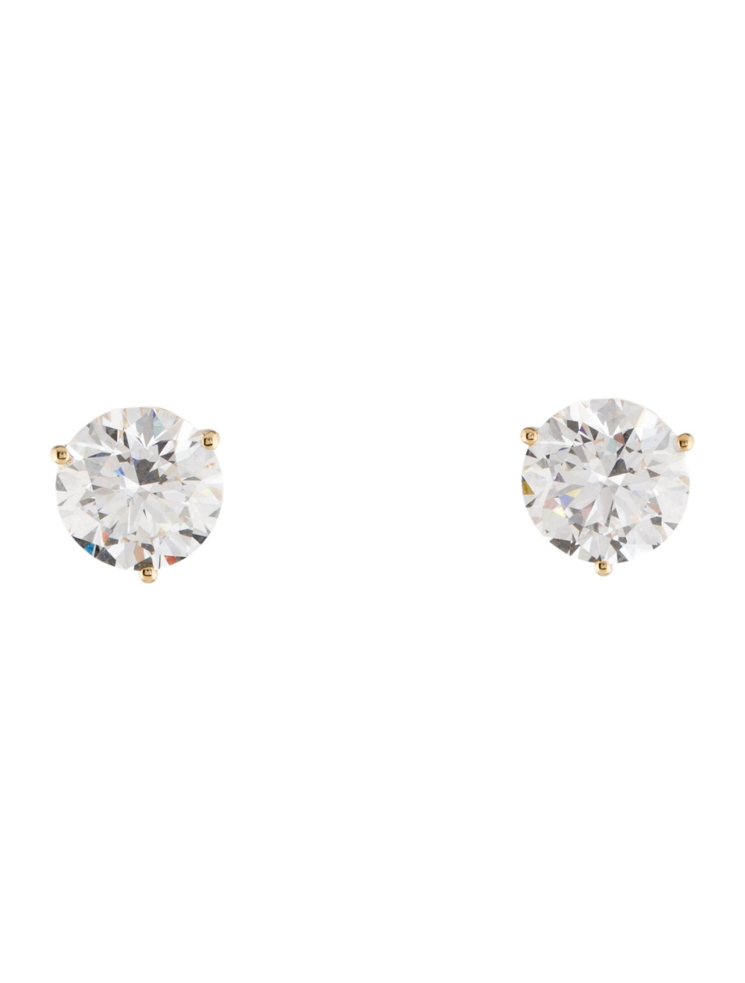 Earrings 14K 4.50ctw Lab-Grown Diamond Solitaire Stud