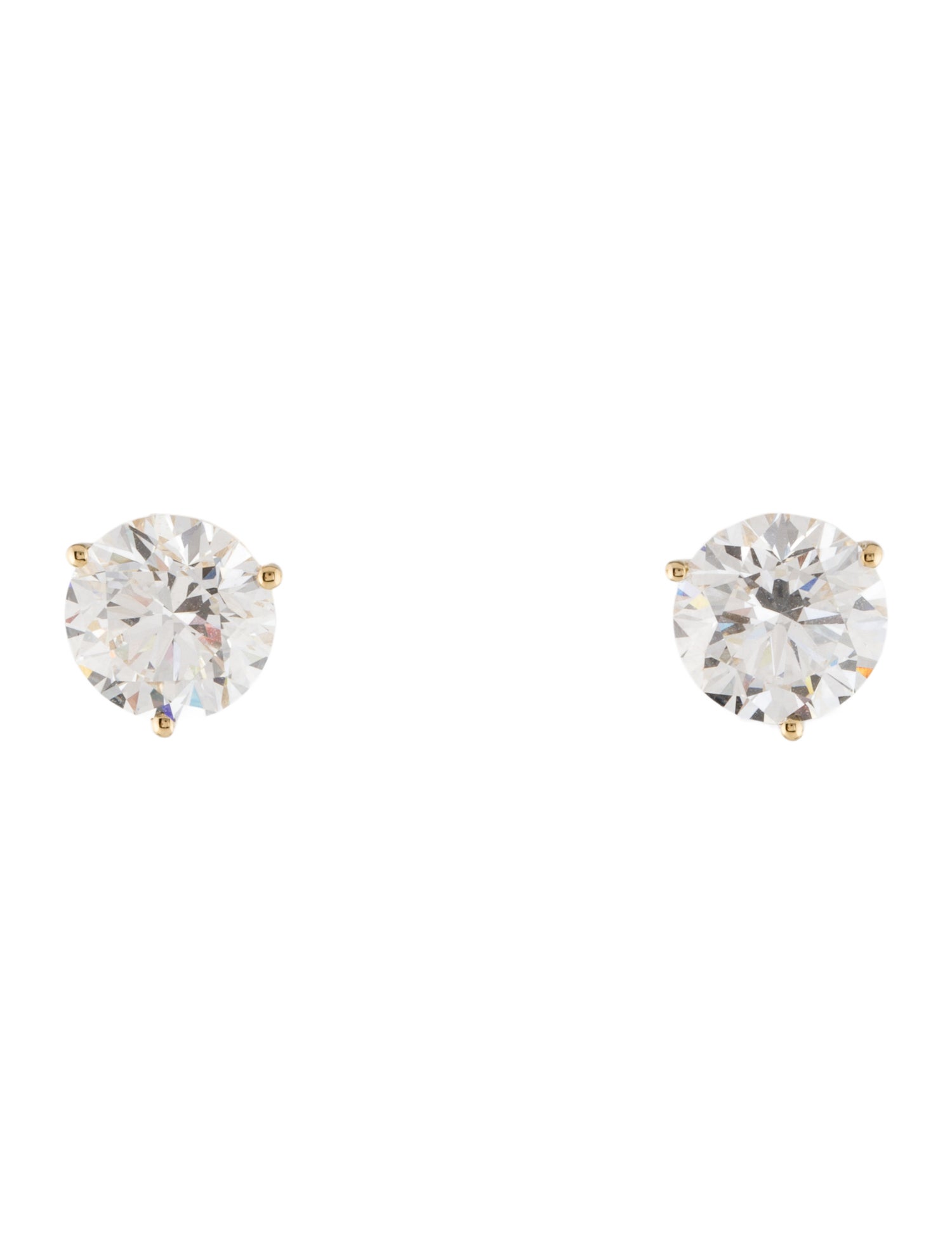 Earrings 14K 4.50ctw Lab-Grown Diamond Solitaire Stud