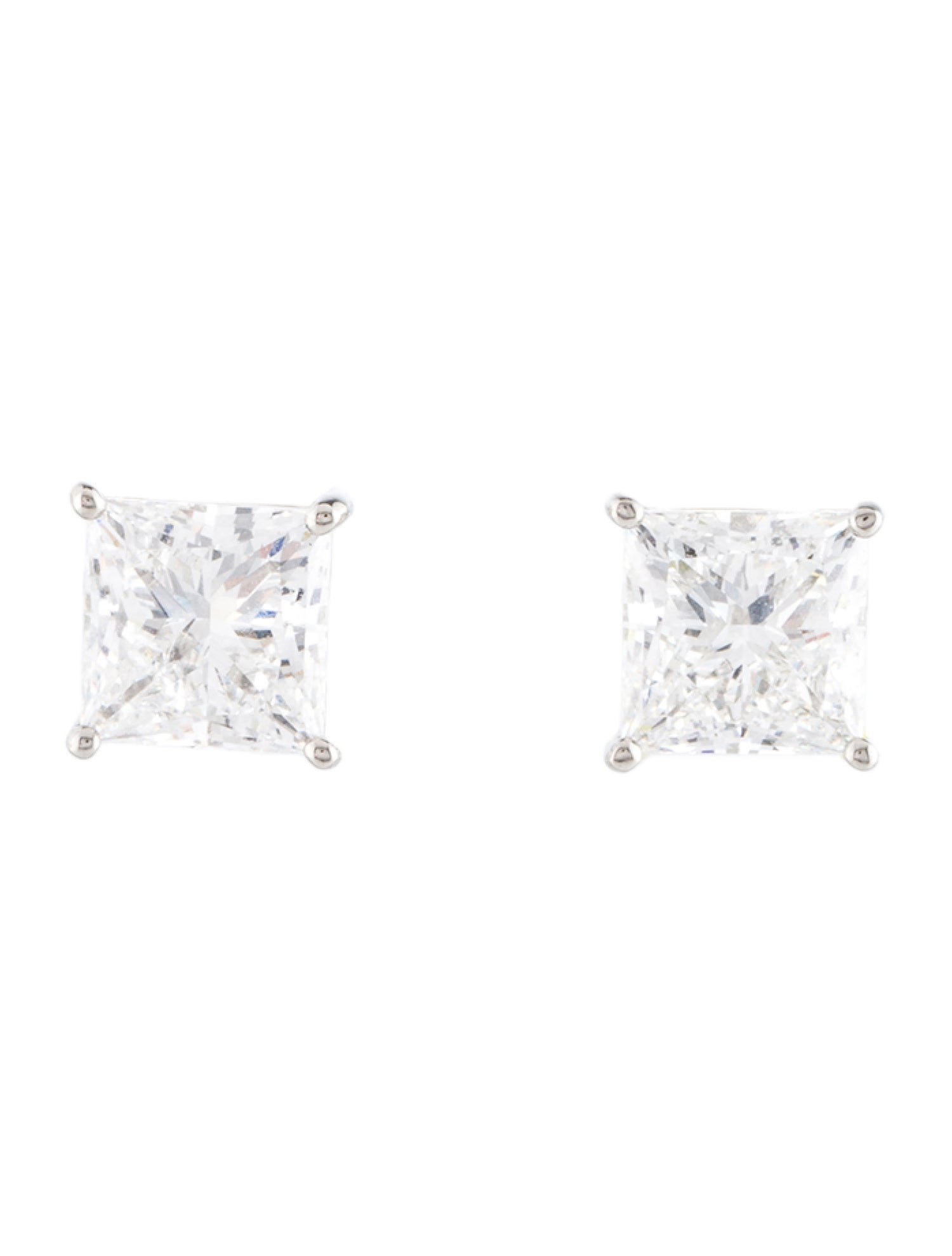 Earrings Platinum 4.79ctw Lab-Grown Diamond Stud