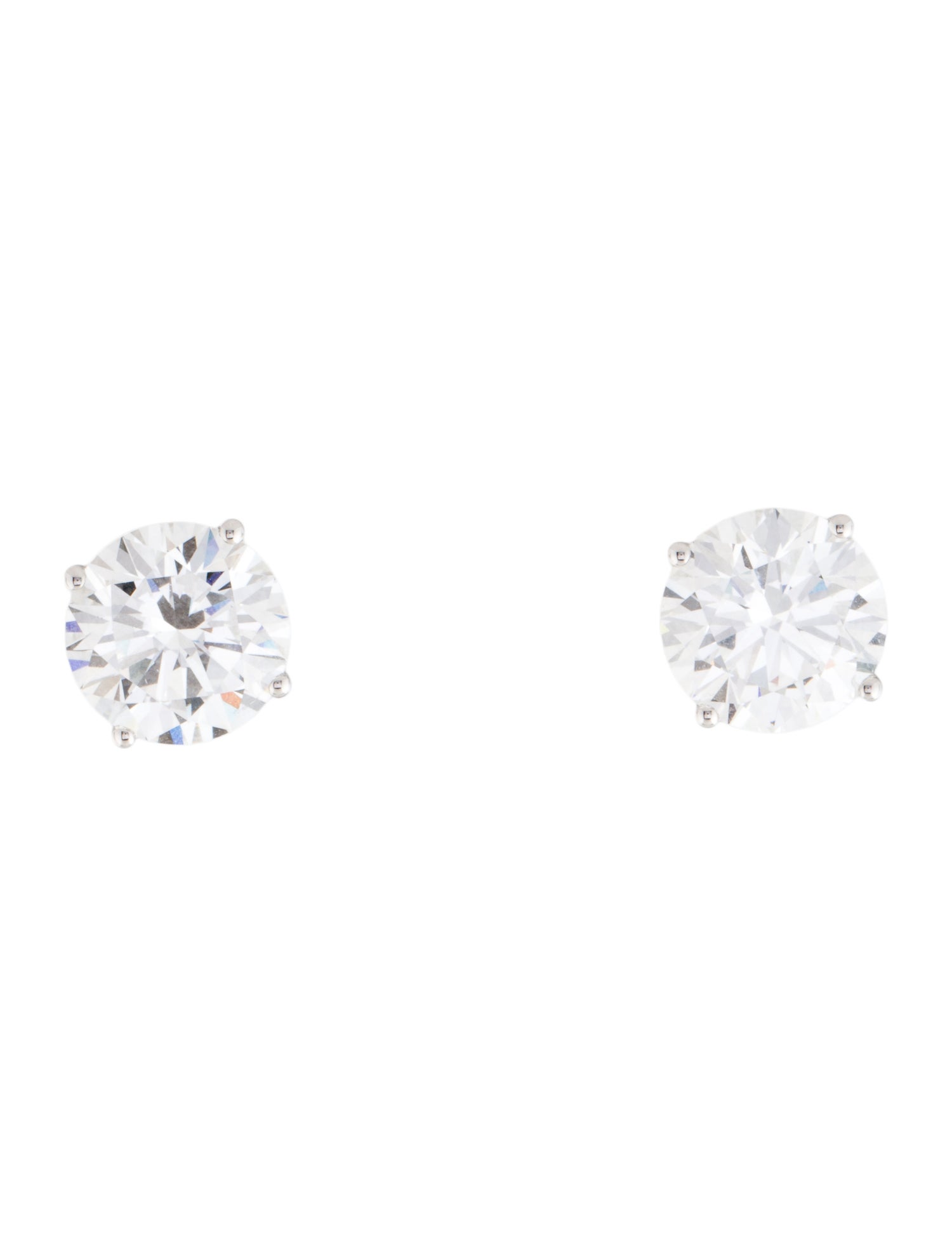 Earrings 14K 10.04ctw Lab-Grown Diamond Solitaire Stud Earrings