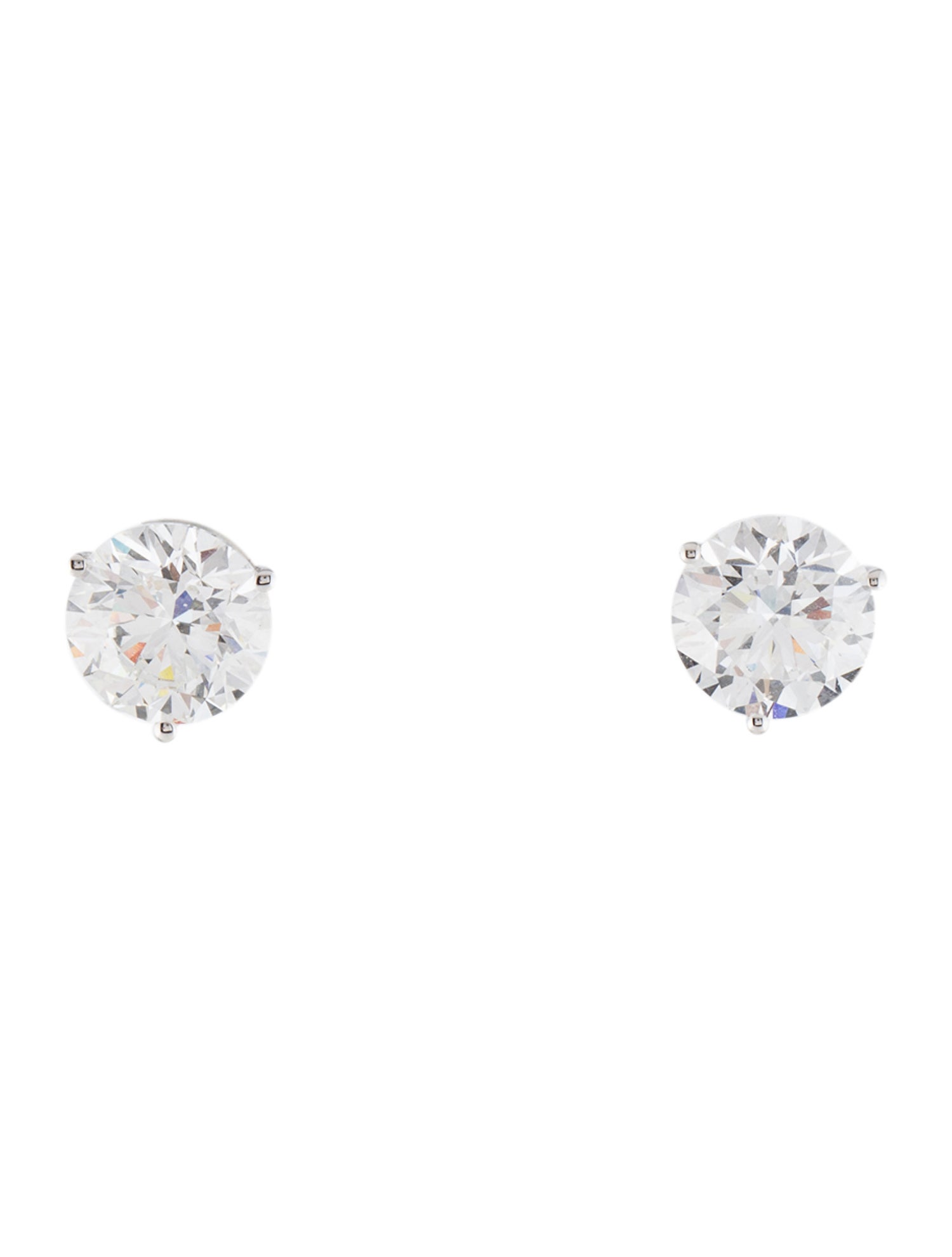 Earrings 14K 4.57ctw Lab-Grown Diamond Solitaire Stud