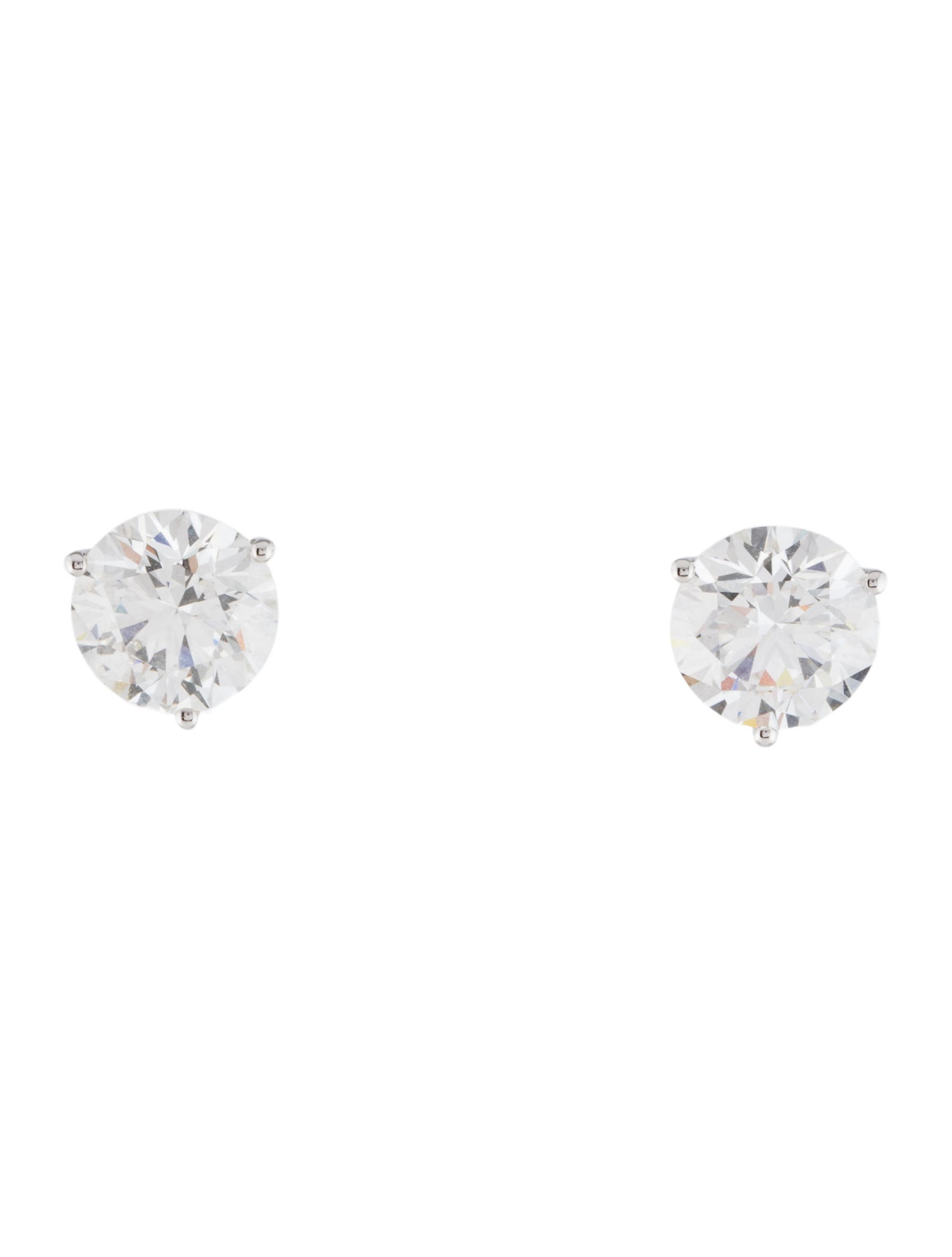 Earrings 14K 4.58ctw Lab-Grown Diamond Solitaire Stud