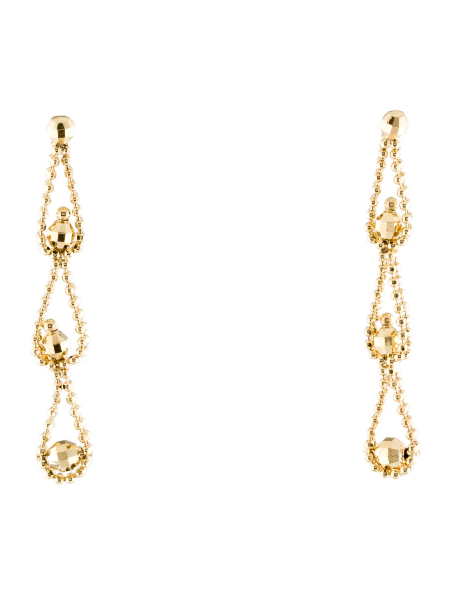 Earrings 10K Chain Drop