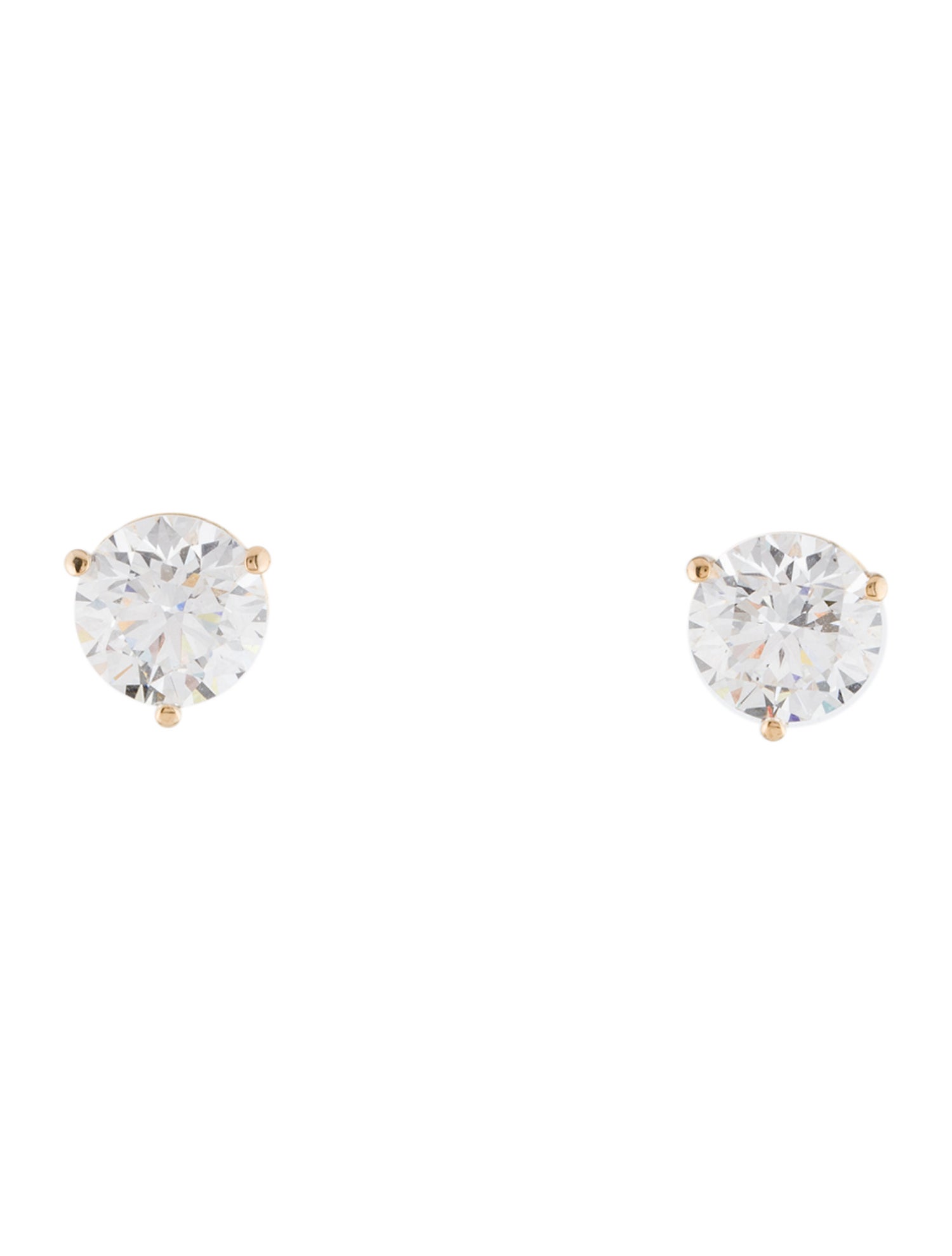 Earrings 14K 3.16ctw Lab-Grown Diamond Stud Earrings