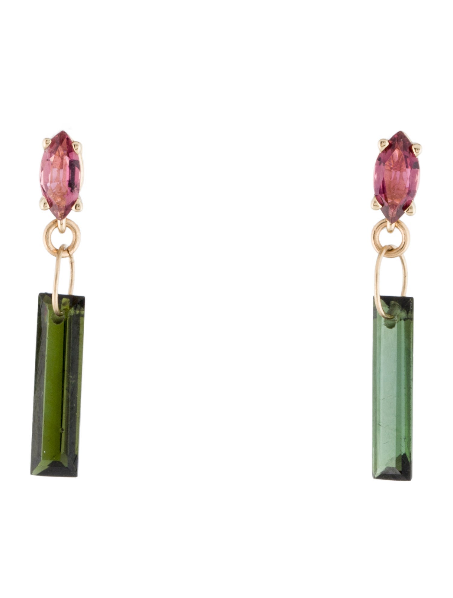 Earrings 14K Tourmaline Drop Earring
