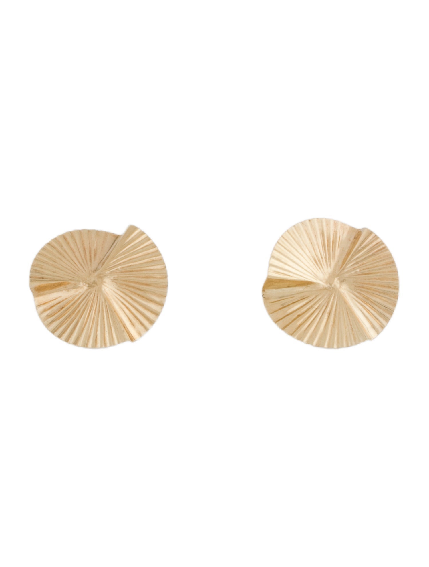 Earrings 14K Textured Stud