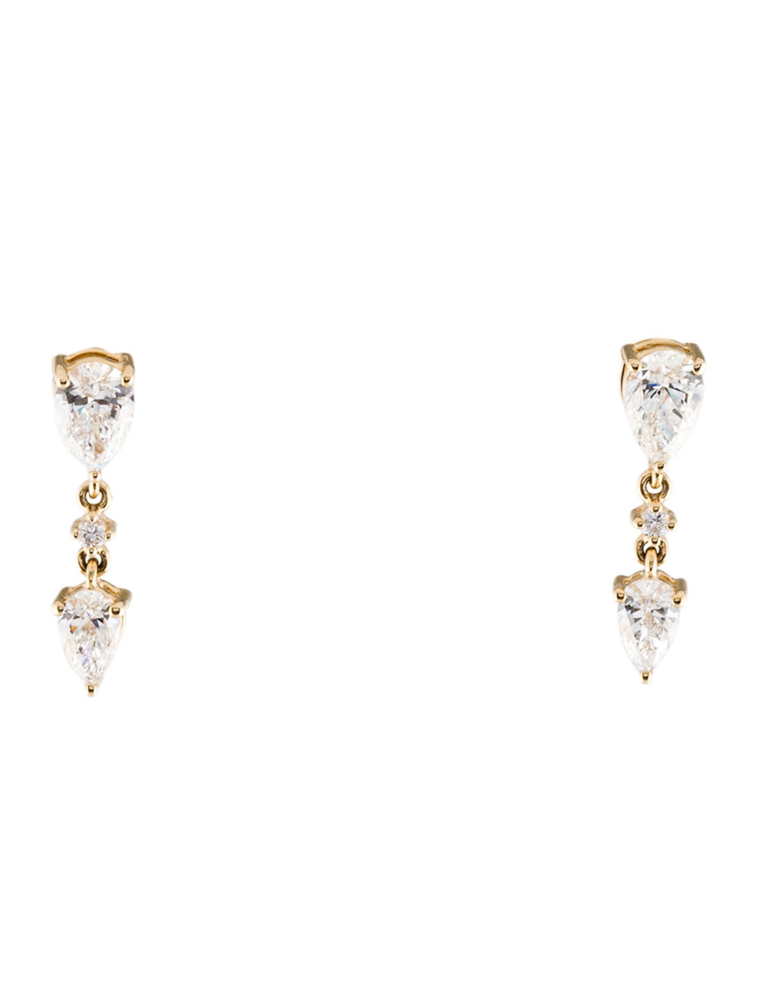 Earrings 14K 1.06ctw Lab-Grown Diamond Drop Earrings