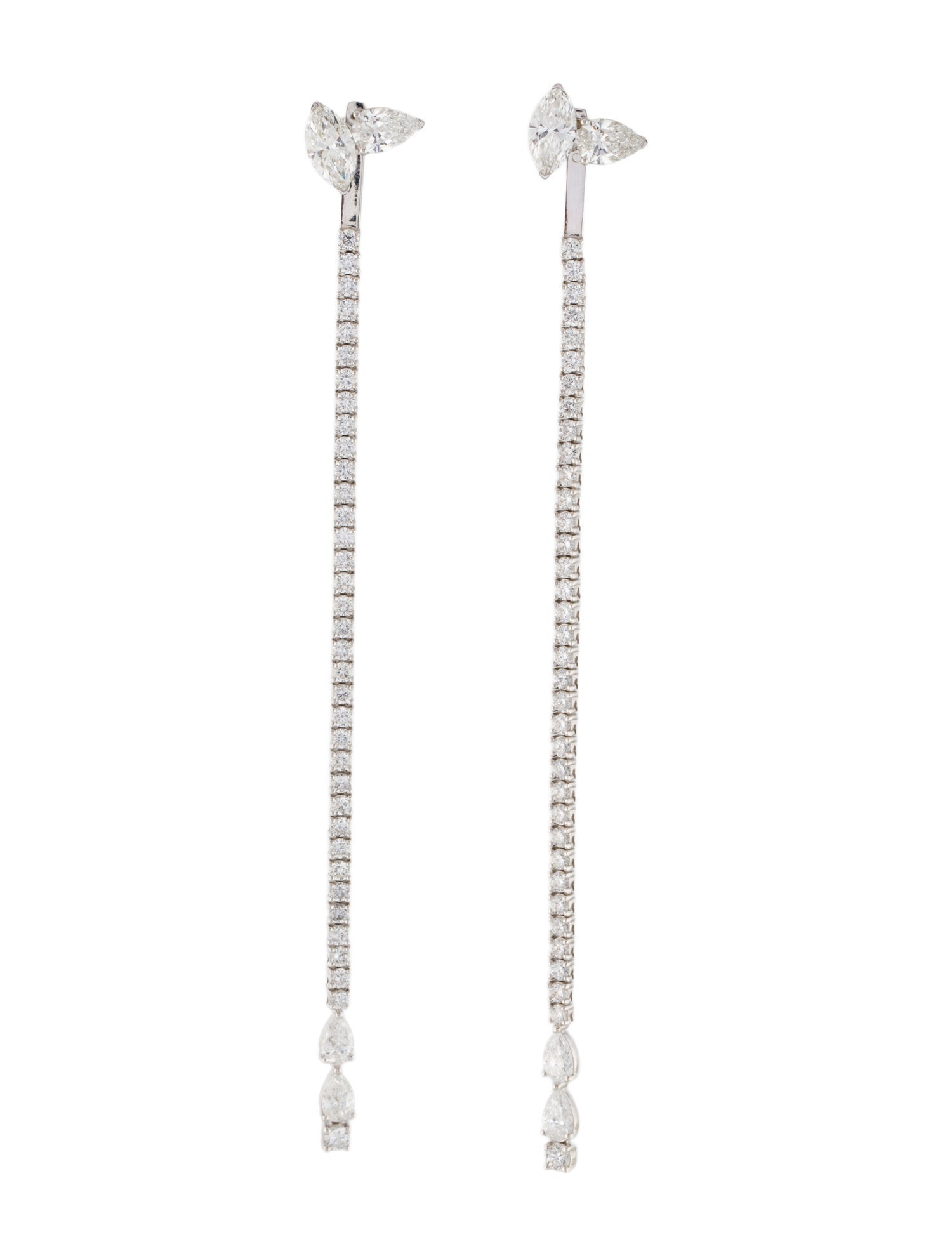 Earrings 18K 9.00ctw Lab-Grown Diamond Convertible Drop Earrings