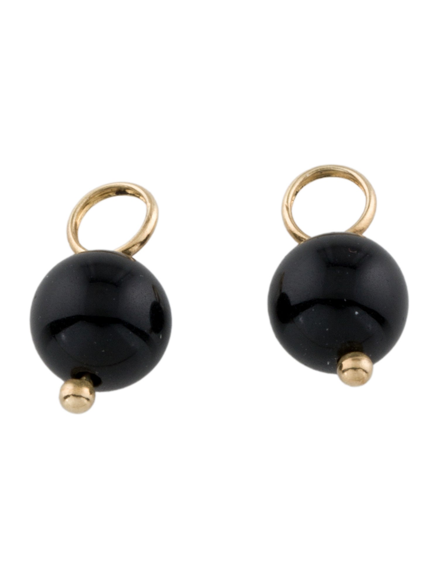 Earrings 14K Onyx Bead Earring Enhancer