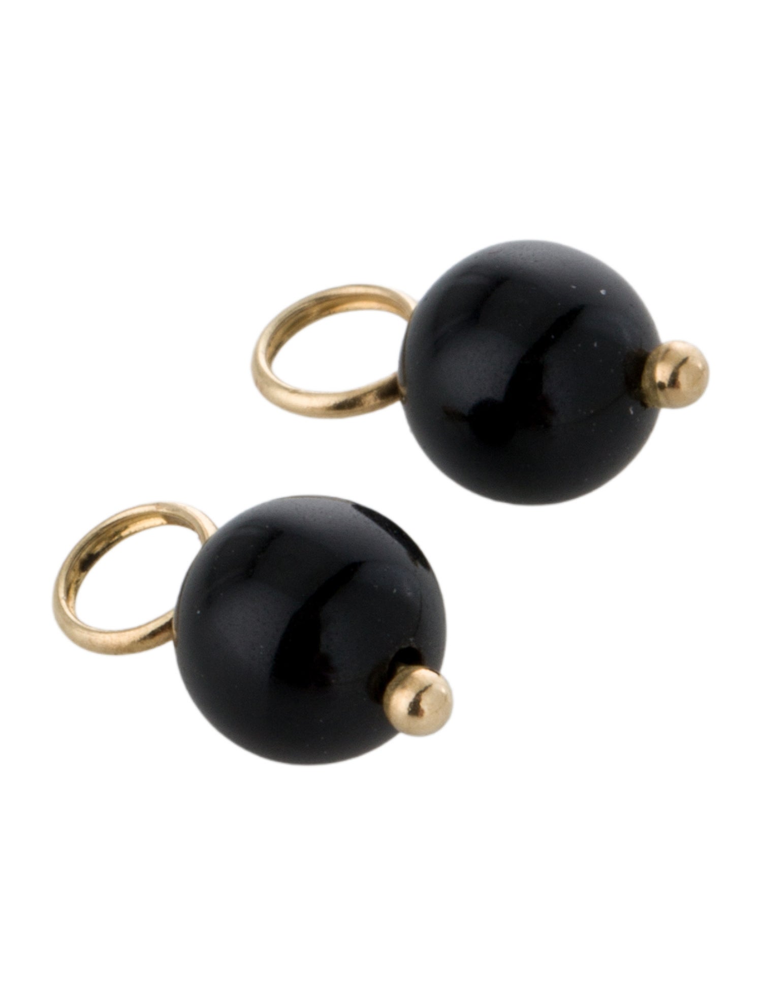 Earrings 14K Onyx Bead Earring Enhancer