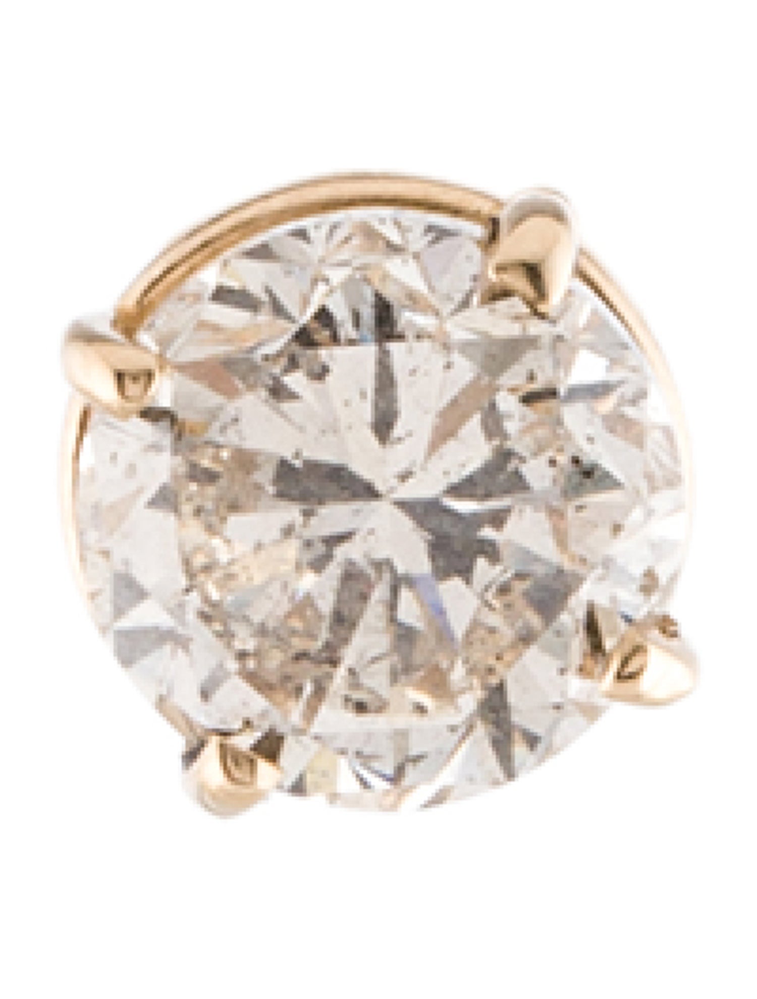 Earrings 14K Diamond Single Stud Earring