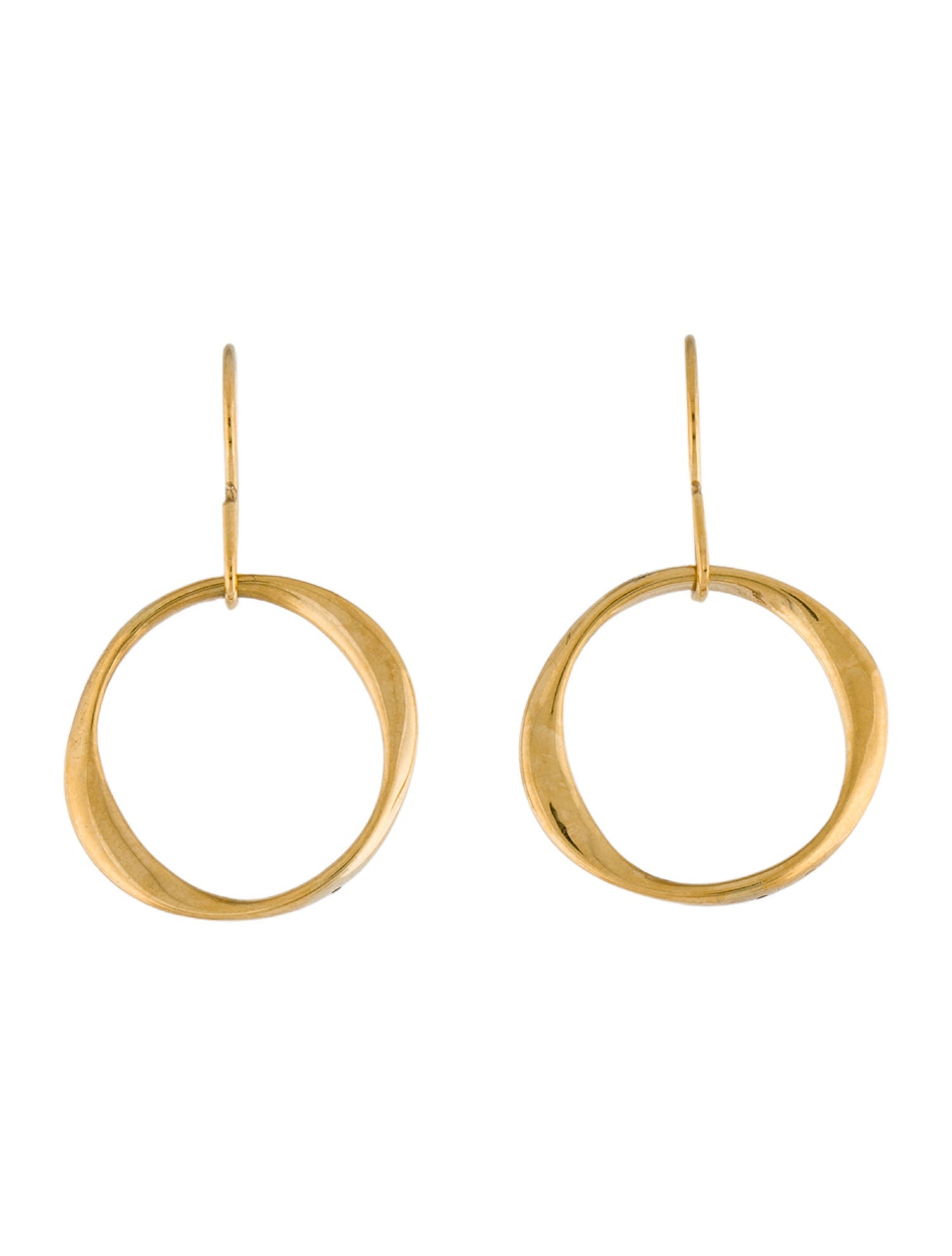 Earrings 14K Circle Drop