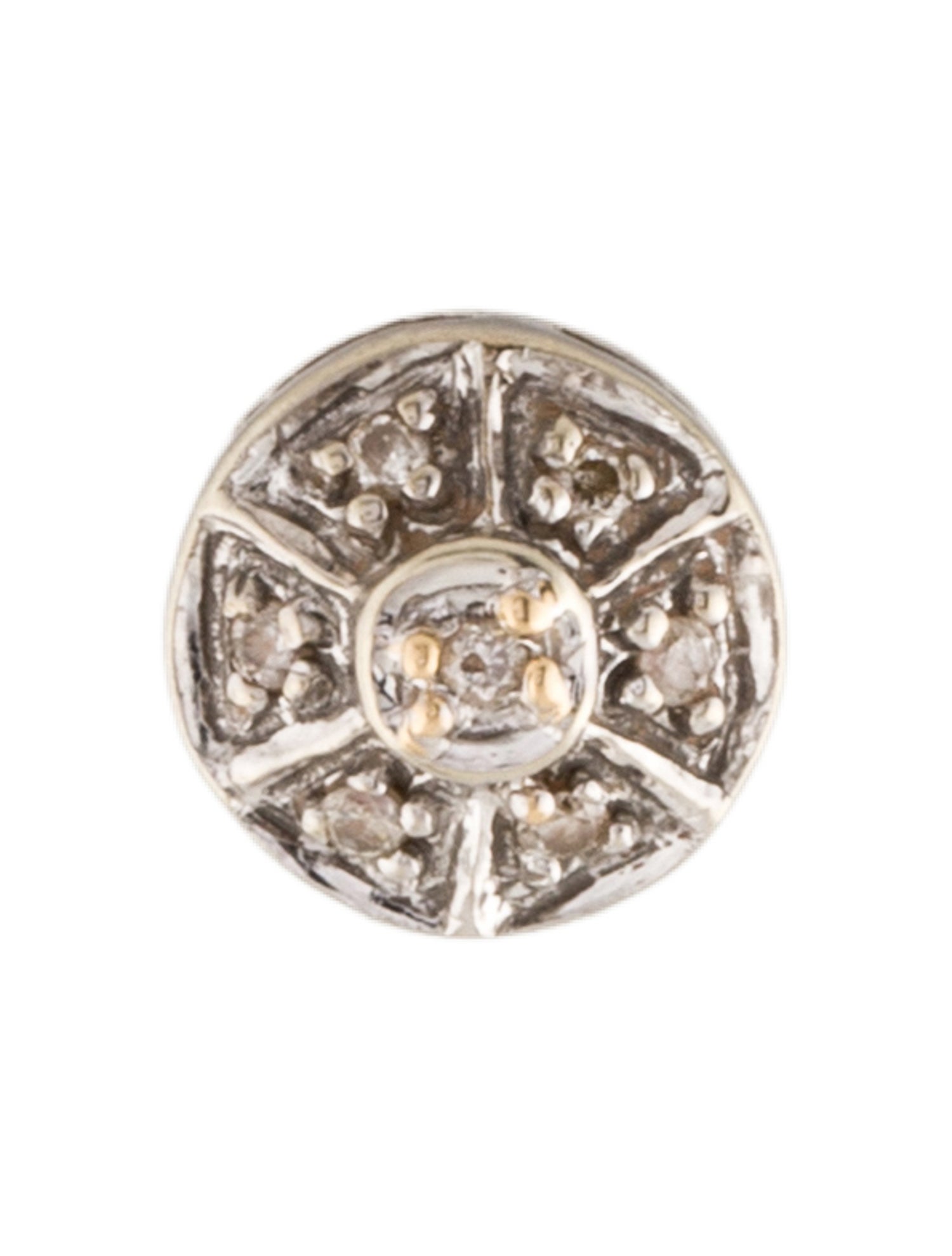 Earrings 10K Diamond Stud Single Earring