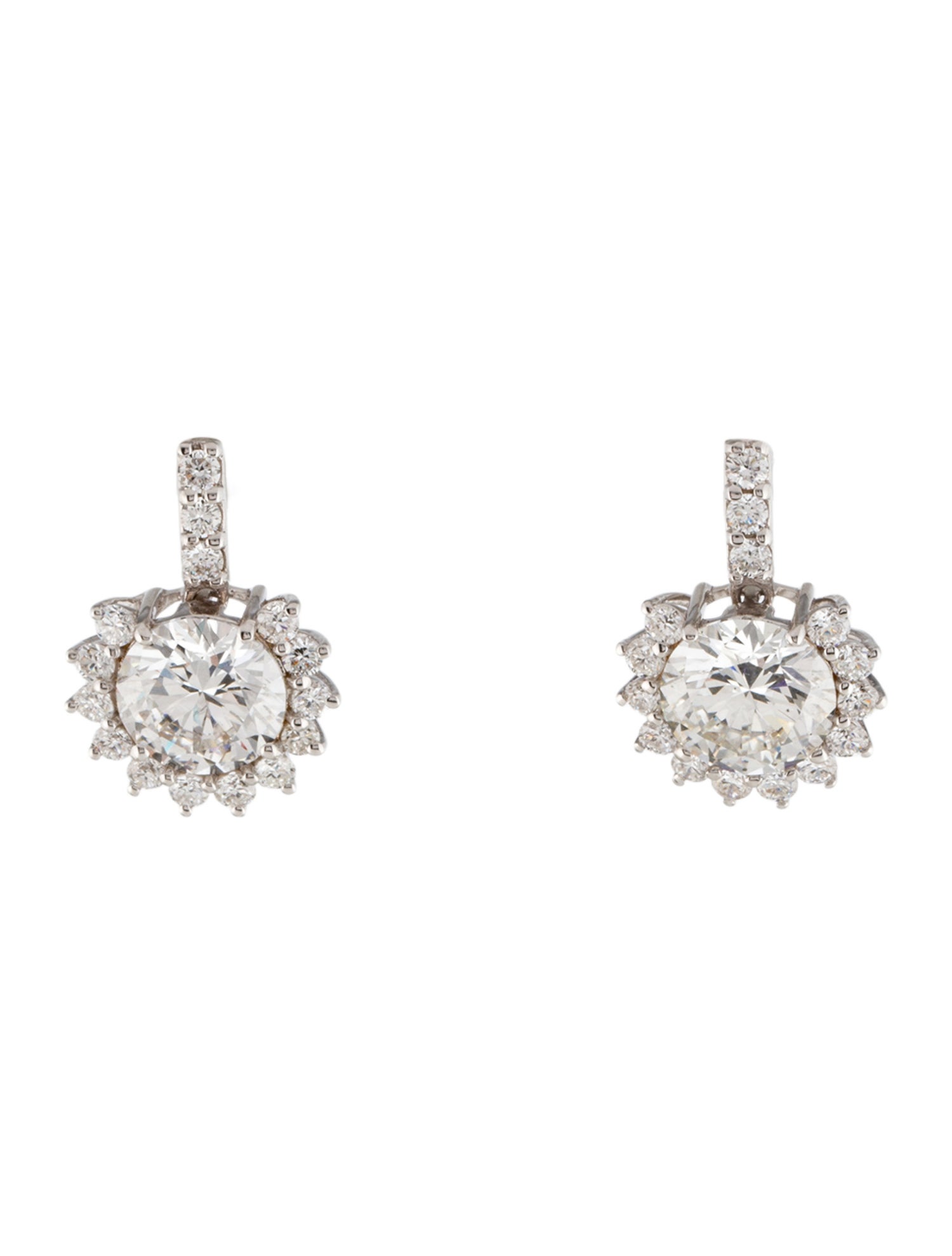 Earrings 14K 3.92ctw Lab-Grown Diamond Drop Earrings