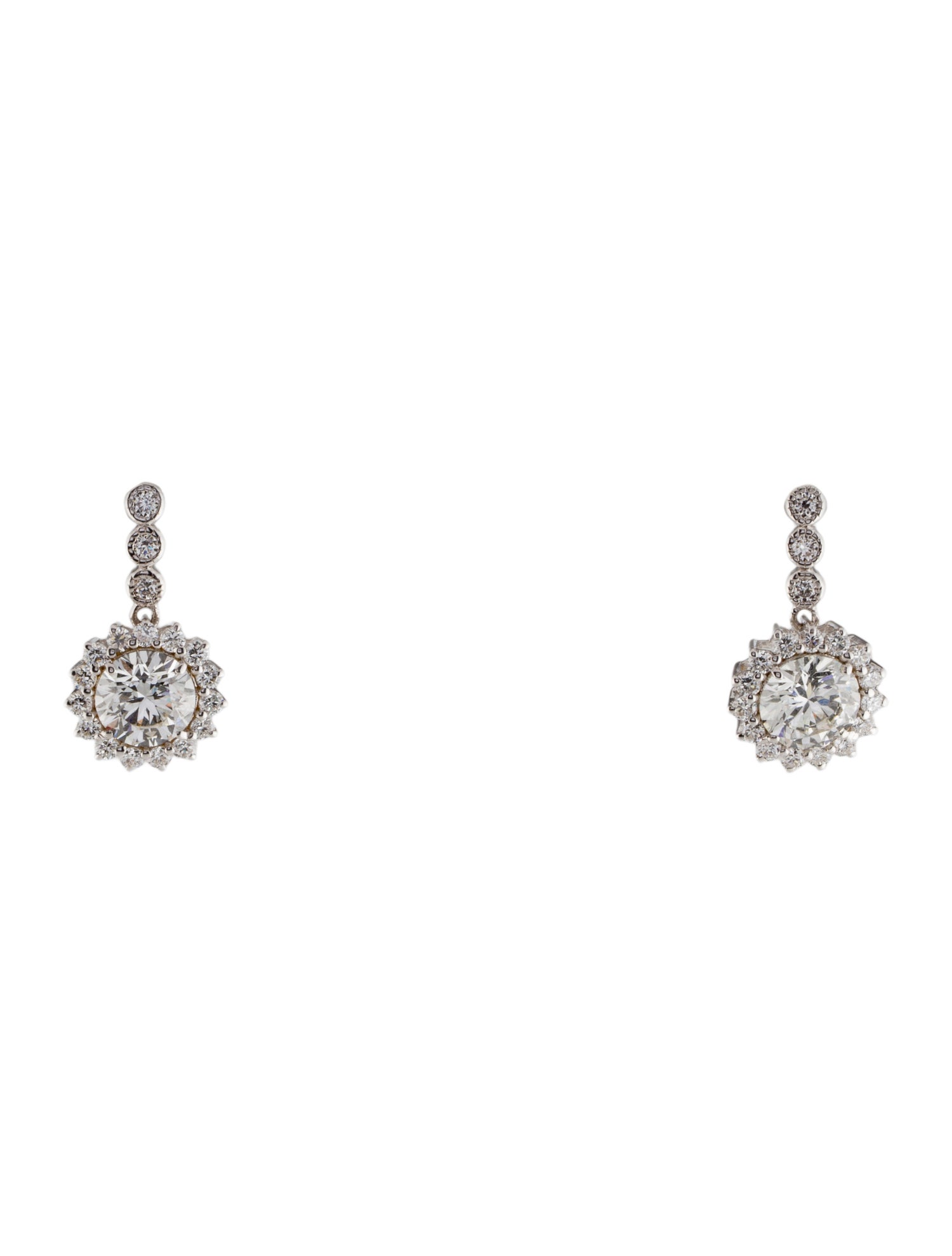 Earrings 14K 3.70ctw Lab-Grown Diamond Drop Earring