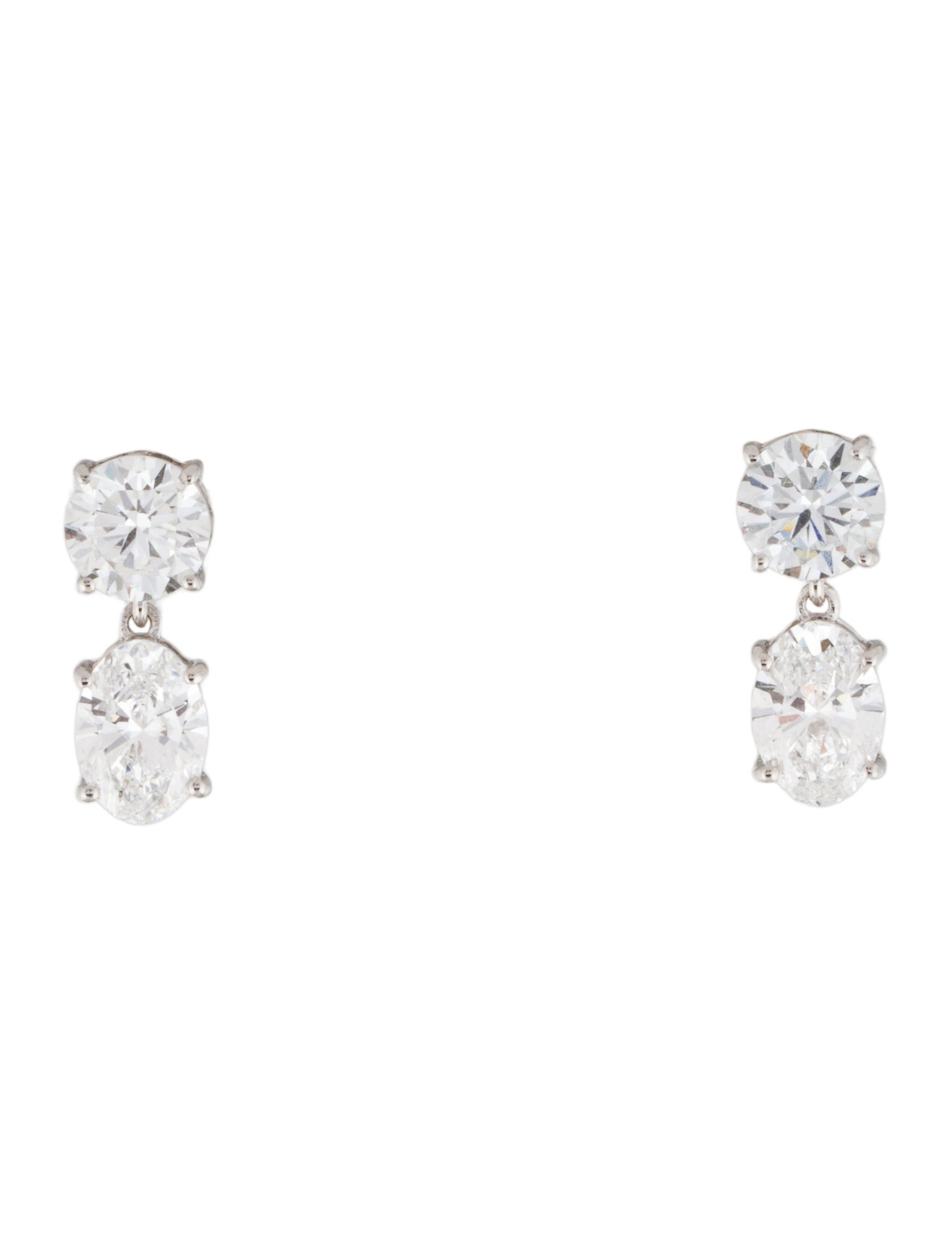 Earrings 14K 3.76ctw Lab-Grown Diamond Drop Earrings