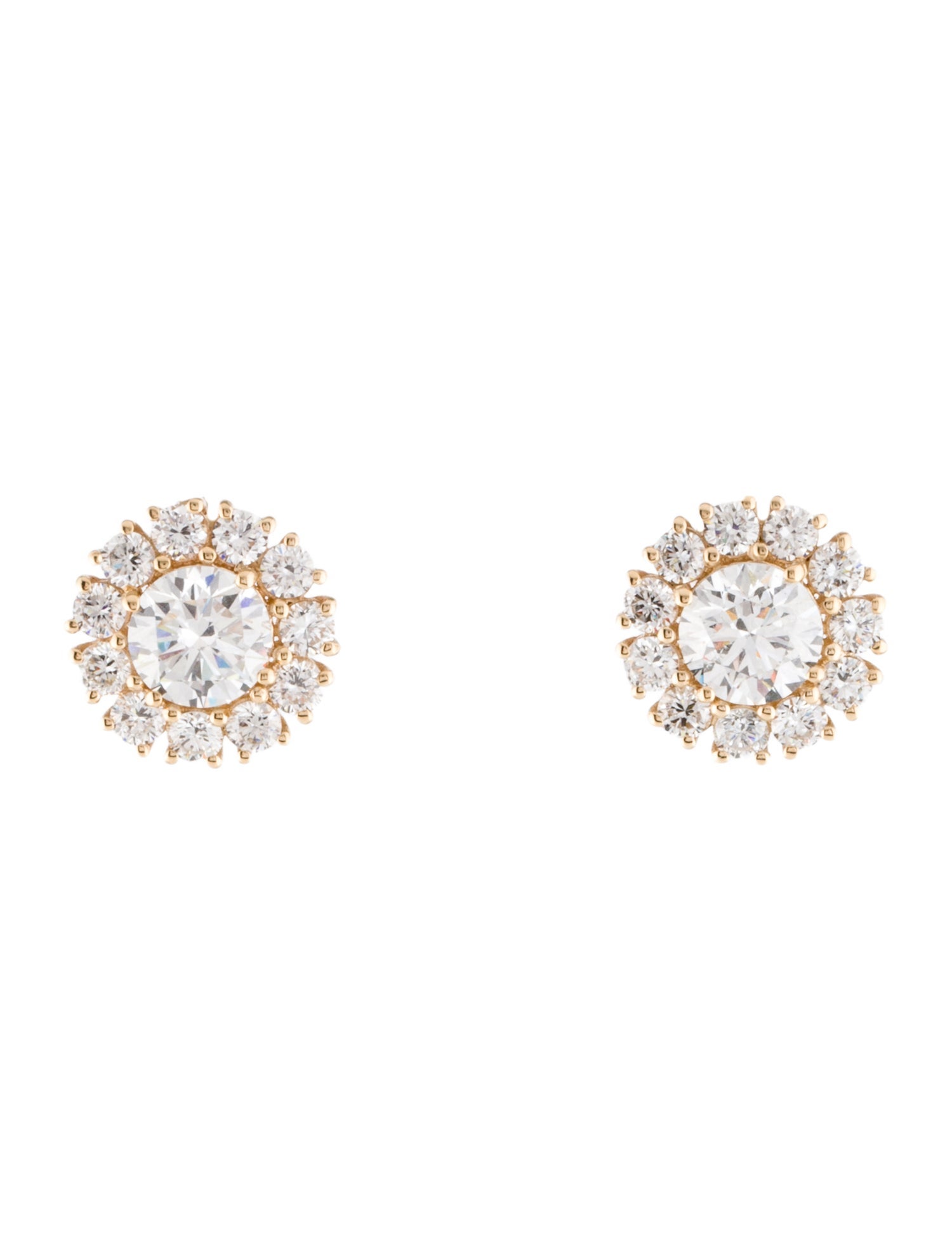 Earrings 14K 3.08ctw Lab-Grown Diamond Stud Earrings