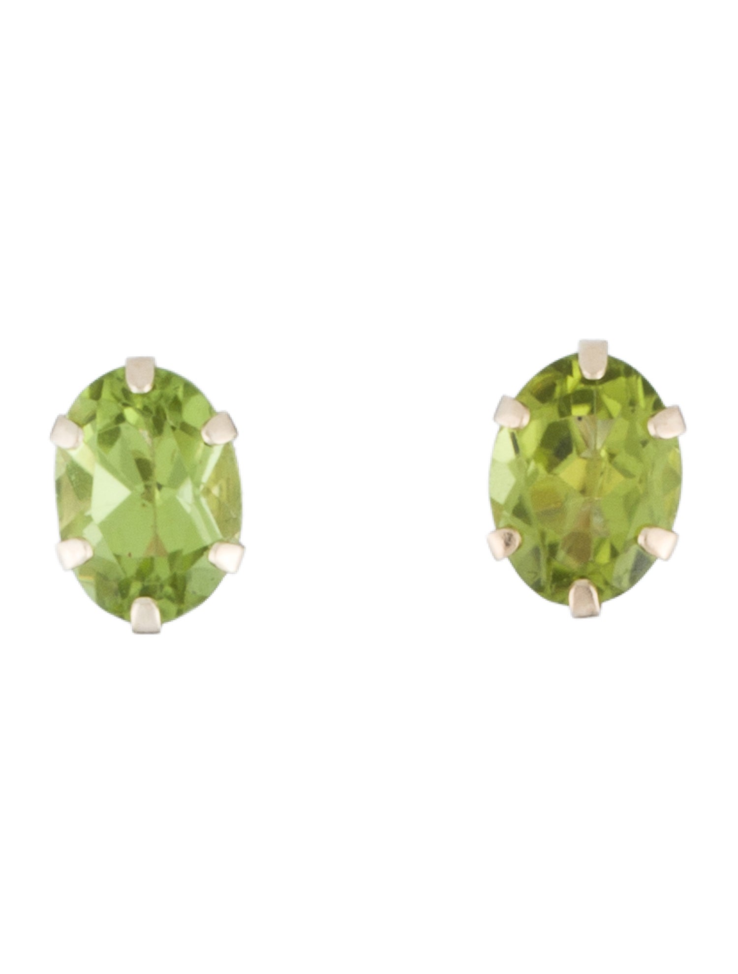 Earrings 10K 2.66ctw Peridot Stud Earring