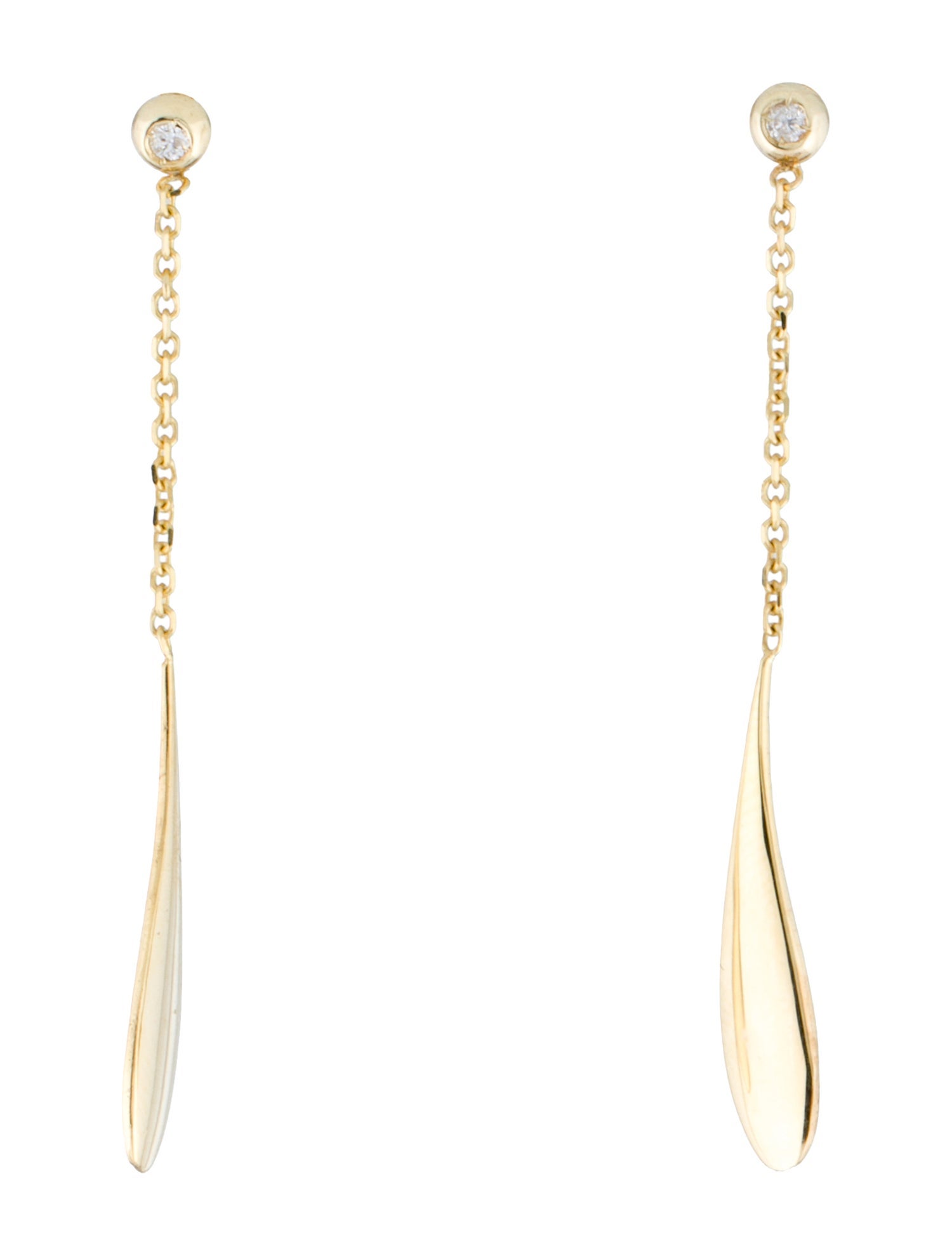 Earrings 14K Diamond Drop