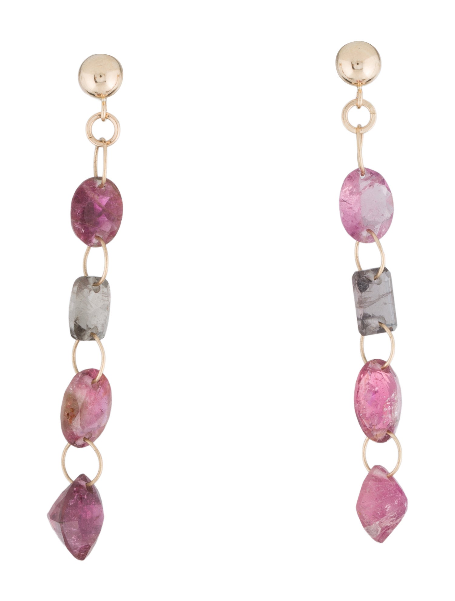 Earrings 14K Tourmaline Drop