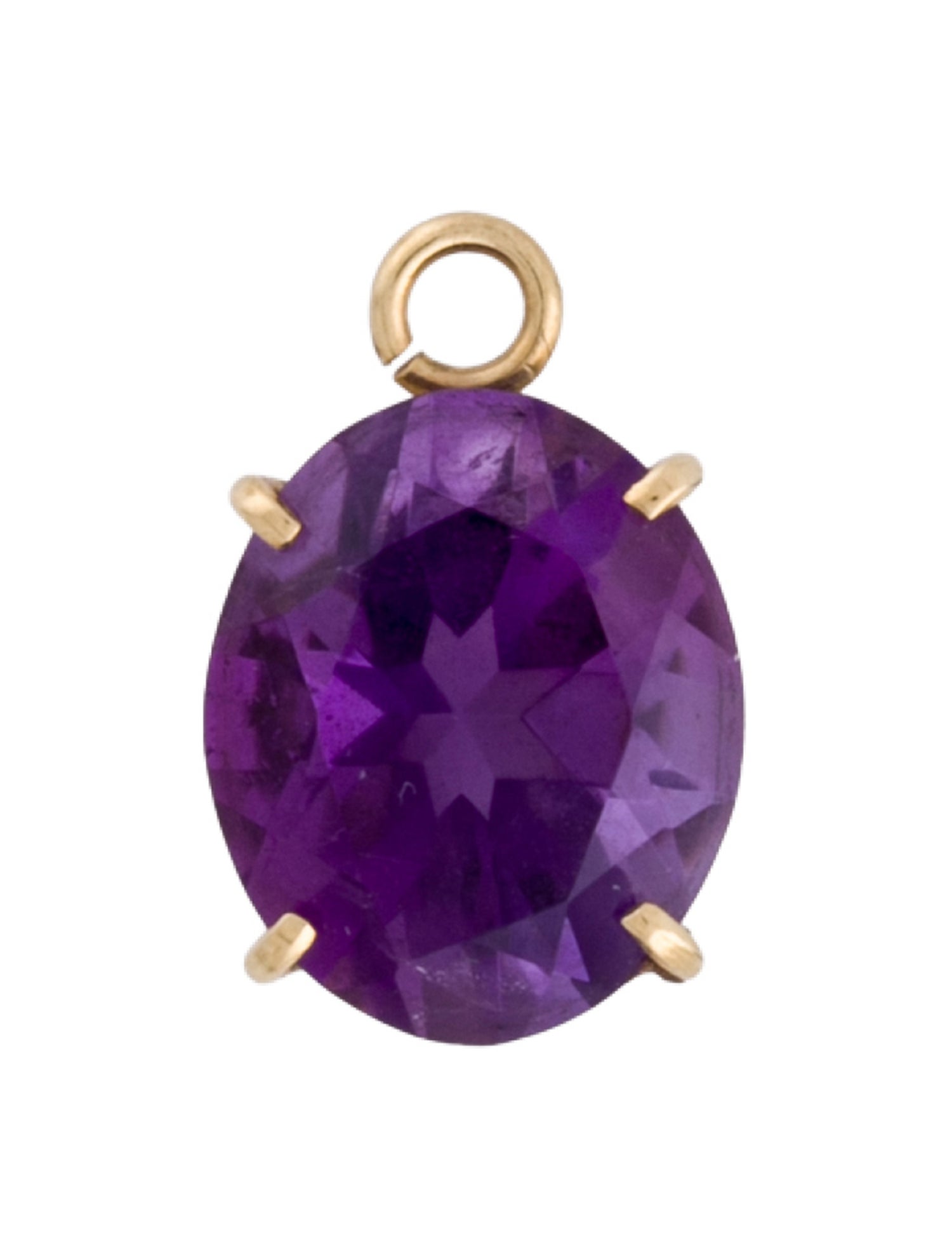 Earrings 14K Amethyst Single Earring Enhancer